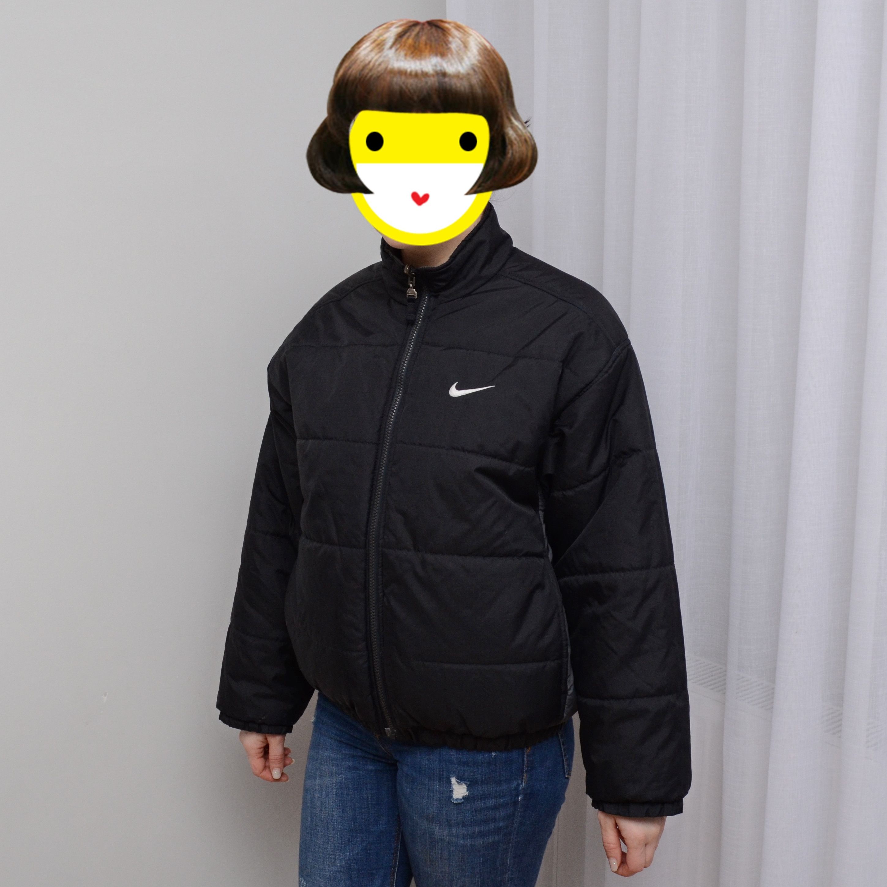 Nike Vintage Beige Puffer Jacket y2k retro Two-Sided AcG