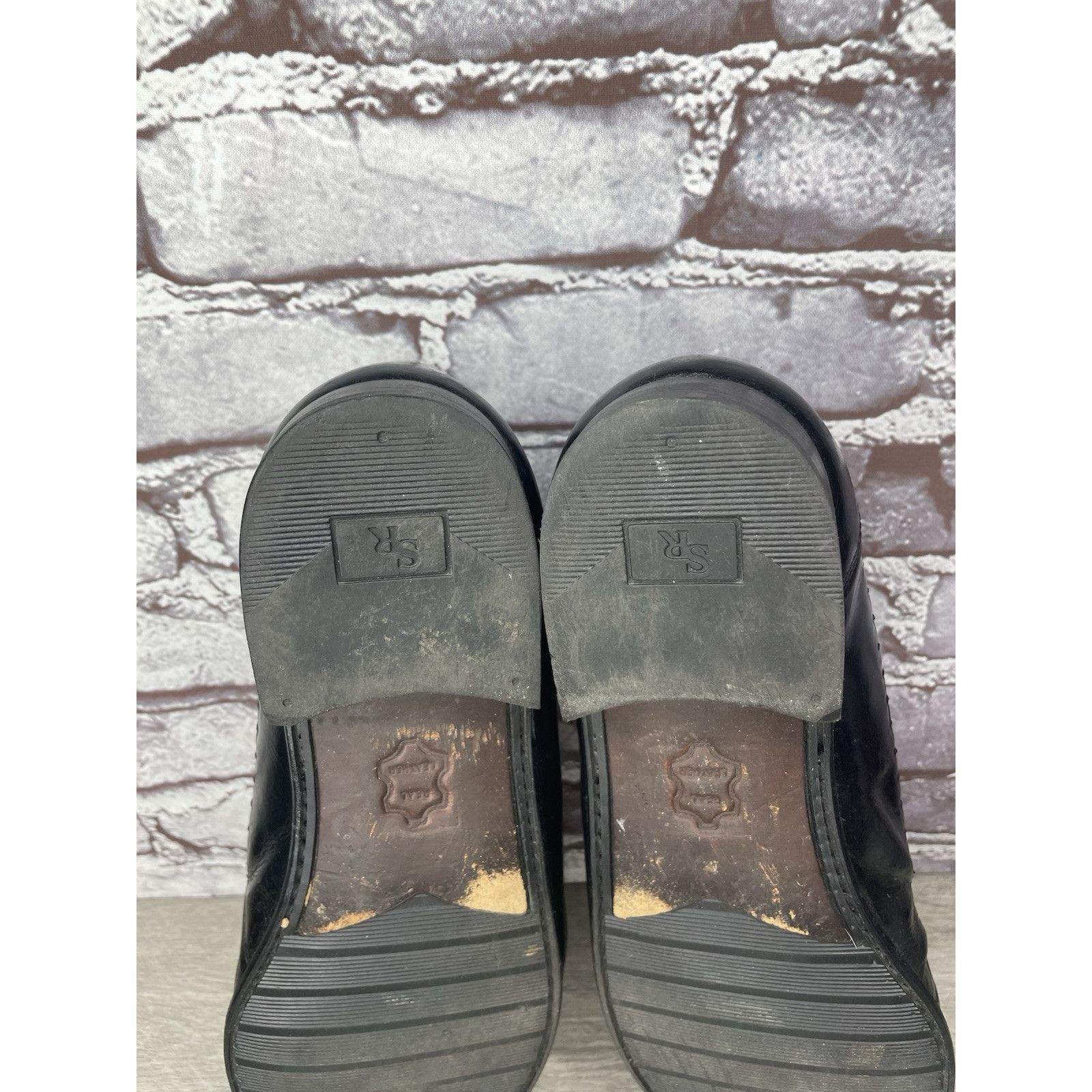 Other SAN REMO Black Leather Wingtip Tassel Loafers Dress Shoes Me Size US 12 / EU 45 - 9 Thumbnail