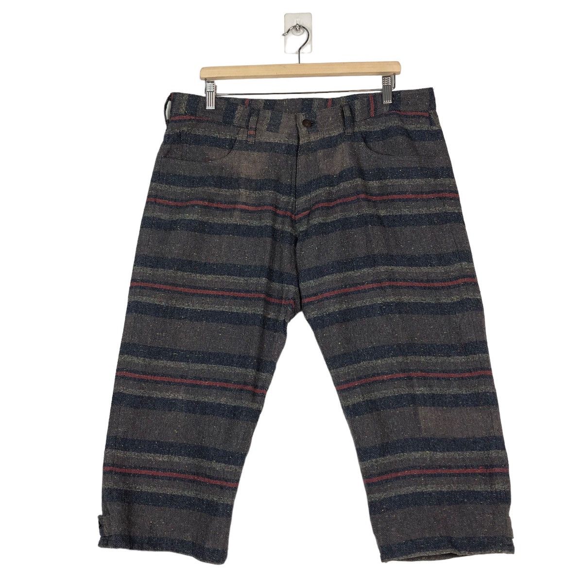 Japanese Brand 🔥SHORT PANT WOOL BLANKET THE GUILTS ISSEY MIYAKE Size US 36 / EU 52 - 1 Thumbnail