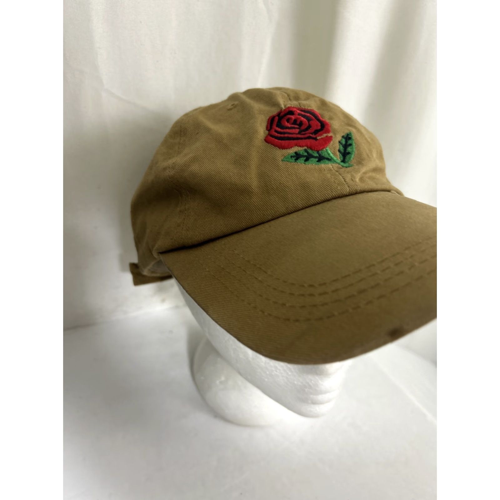 The Hundreds The Hundreds Rose Hat Baseball Cap Adult Adjustable Strapback Beige Tan/Beige Size ONE SIZE - 4 Thumbnail