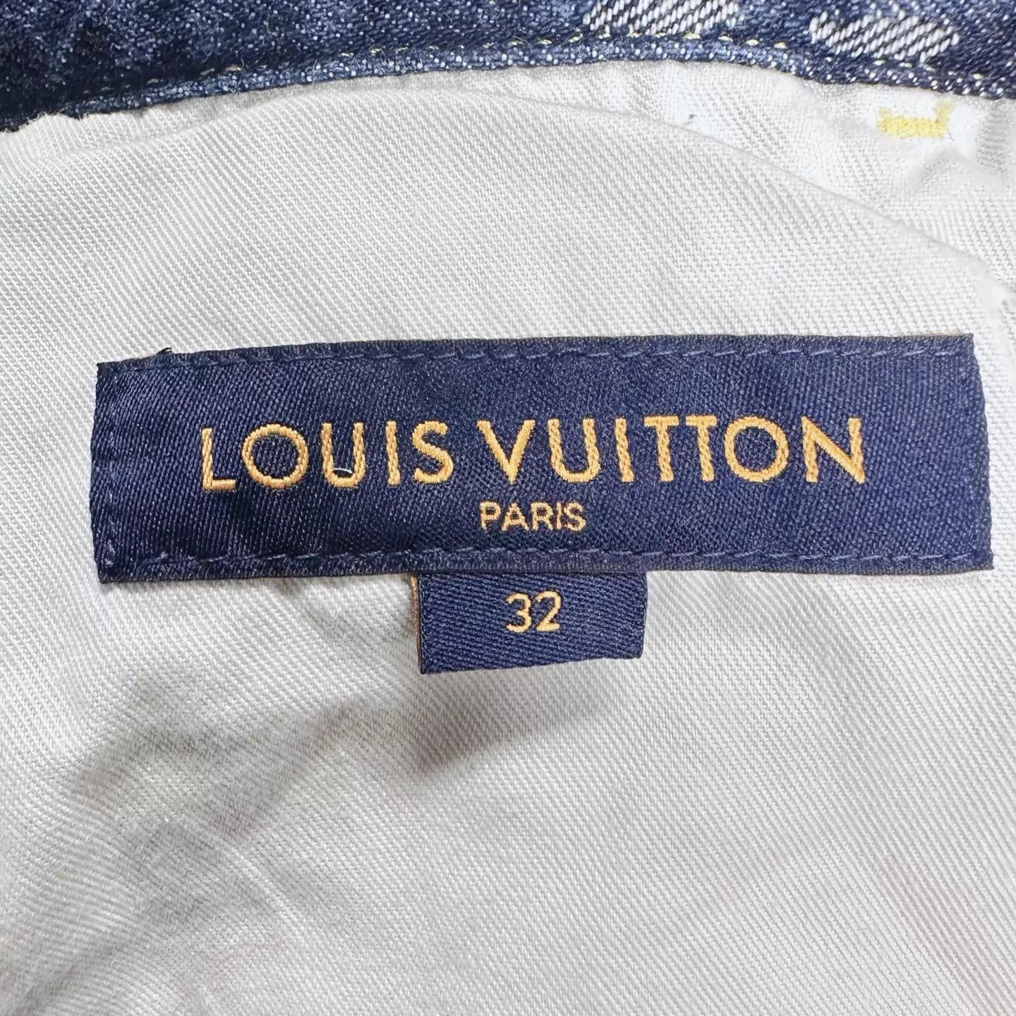 Louis Vuitton LV x Nigo GiantDamierWavesMonogram Blue 32W Jeans Size US 32 / EU 48 - 5 Thumbnail