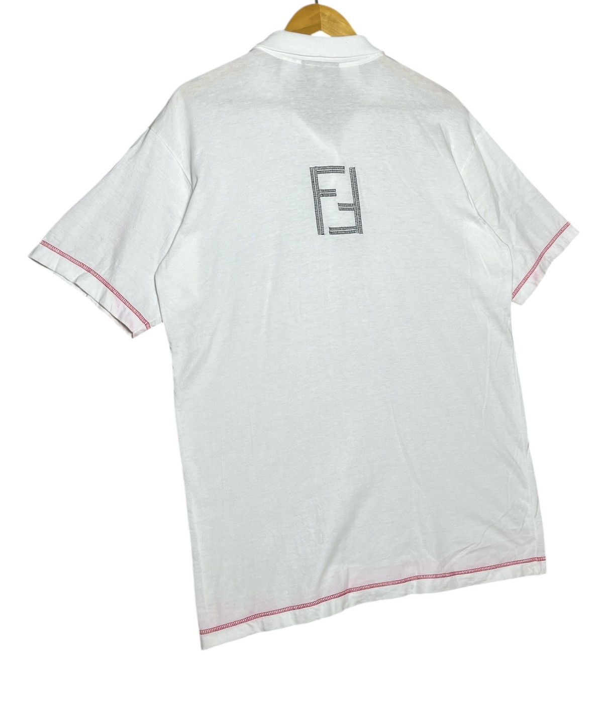 Fendi Vintage Fendi Polo Shirt Embroidery Logo Size US M / EU 48-50 / 2 - 4 Thumbnail