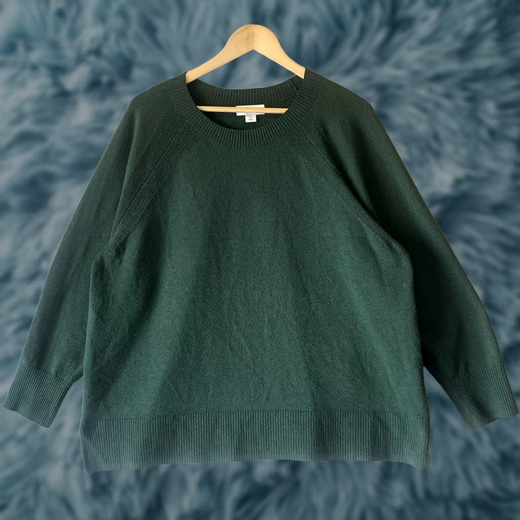 Vintage Ava and Viv Green Pullover Sweater 1X Round Neck Size XL / US 12-14 / IT 48-50 - 1 Thumbnail