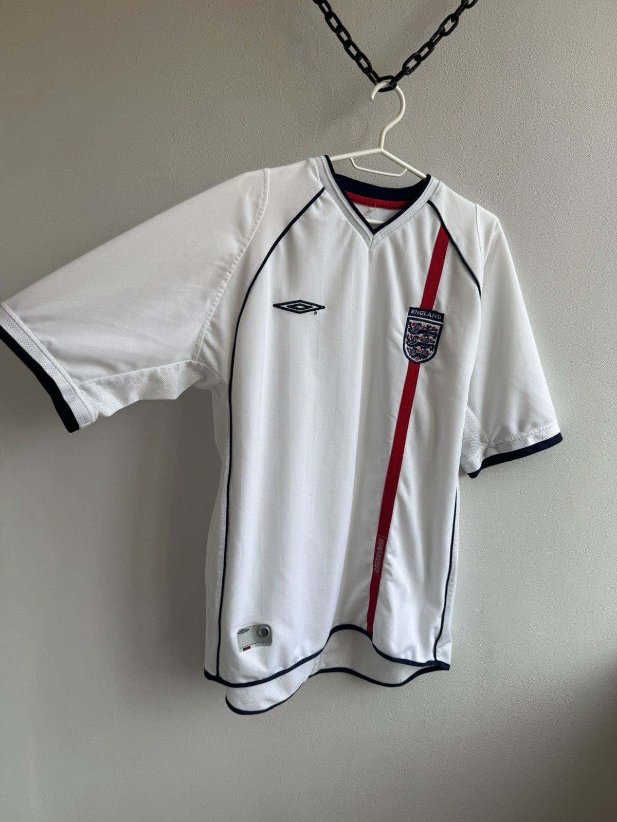 Umbro ENGLAND 2001 2002 2003 HOME FOOTBALL SHIRT SOCCER JERSEY Size US XL / EU 56 / 4 - 3 Thumbnail