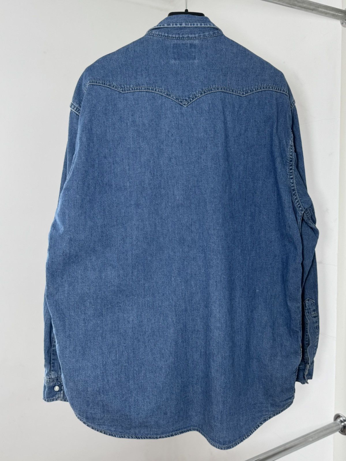 Levi's Vintage Clothing Vintage 1996 Levis Denim Button Up Shirt Size US L / EU 52-54 / 3 - 6 Thumbnail