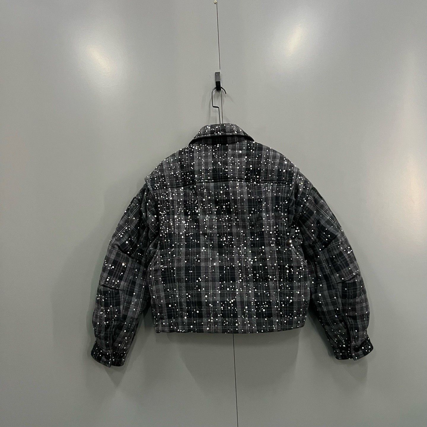 Louis Vuitton Louis Vuitton Checkered Crystal Single-Breasted Jacket Size US M / EU 48-50 / 2 - 2 Thumbnail