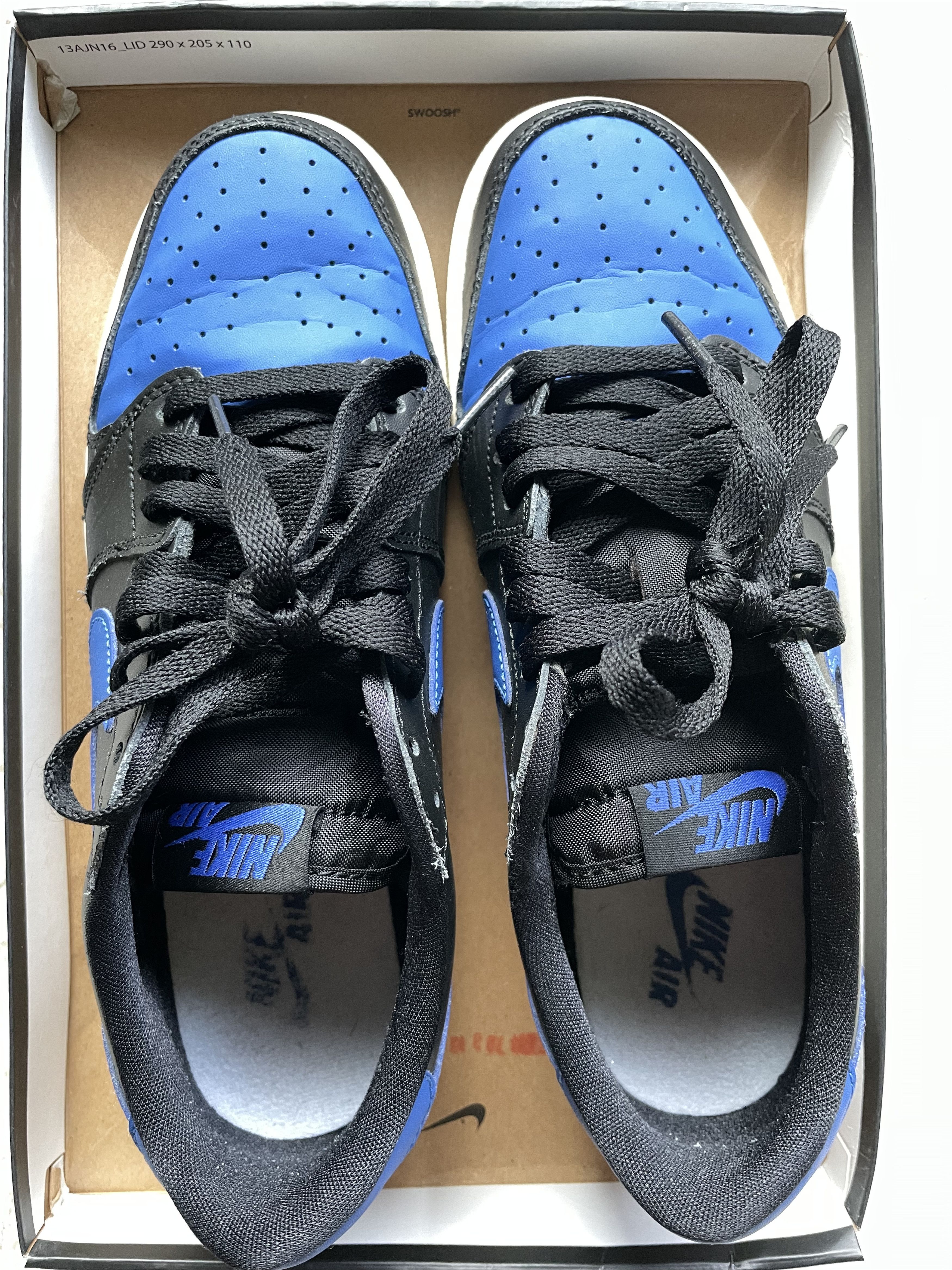 Jordan Brand × Nike 2015 Air Jordan I Low - Royal [size 7Y] Size US 7 / EU 40 - 3 Thumbnail