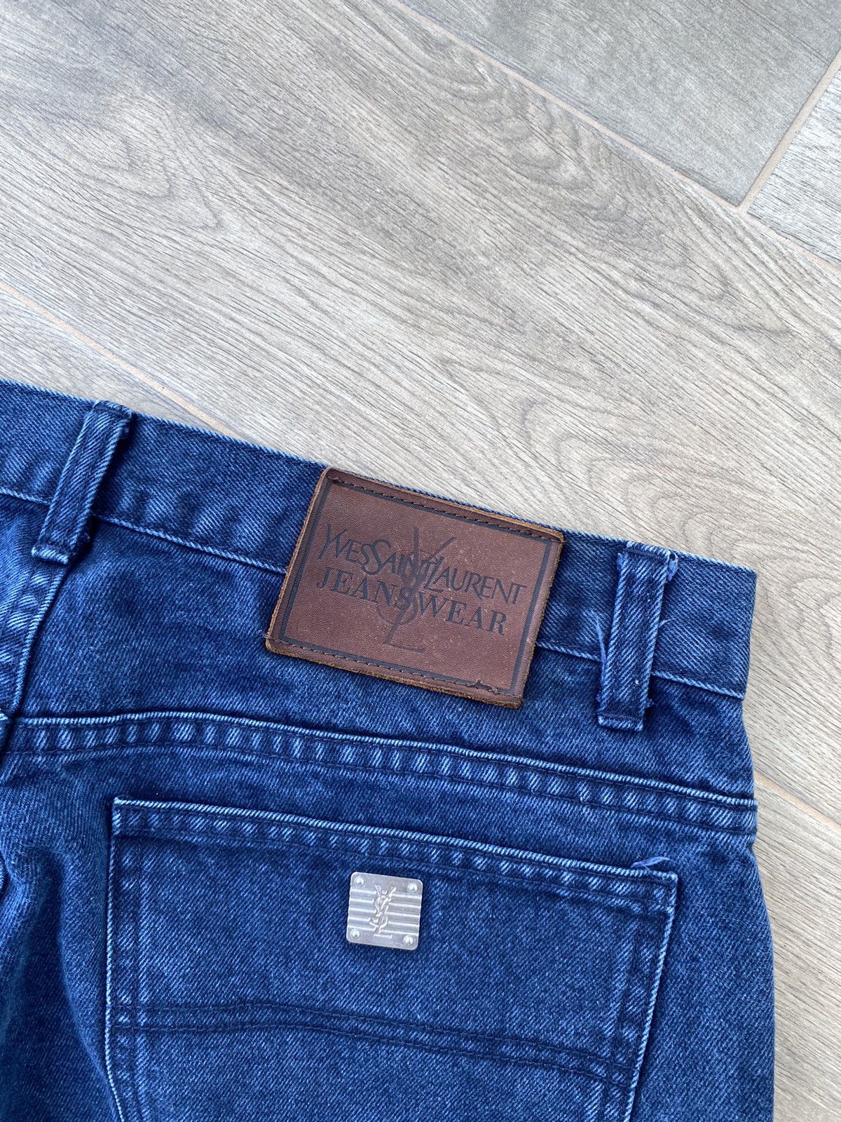 Yves Saint Laurent Metal Logo Jeans