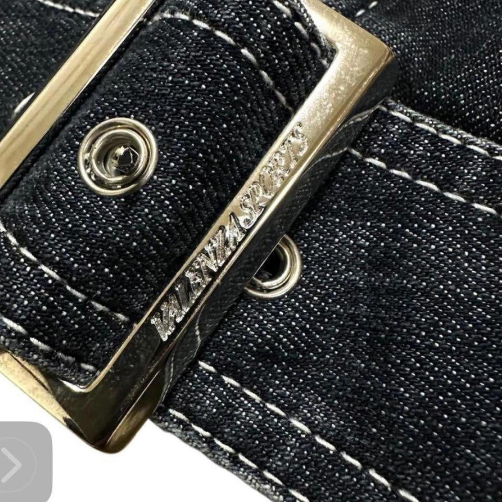 Other Stand collar rare v rhinestone logo denim jacket Size XS / US 0-2 / IT 36-38 - 4 Thumbnail