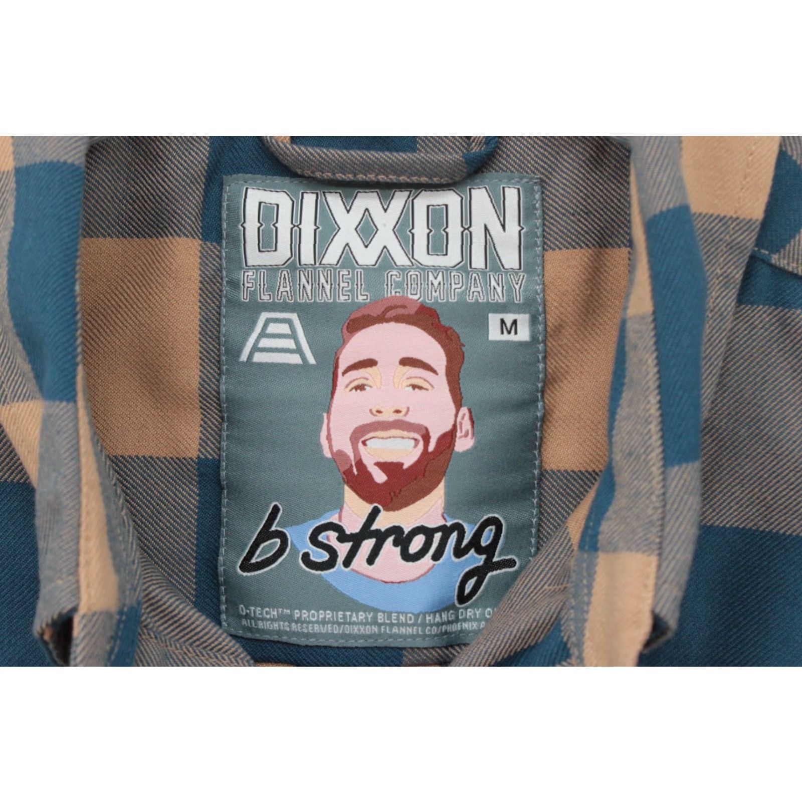 Vintage Dixxon Shirt Women's Medium Andar B Strong 2.0 Blue Tan Plaid Flannel Outdoors Size M / US 6-8 / IT 42-44 - 6 Thumbnail