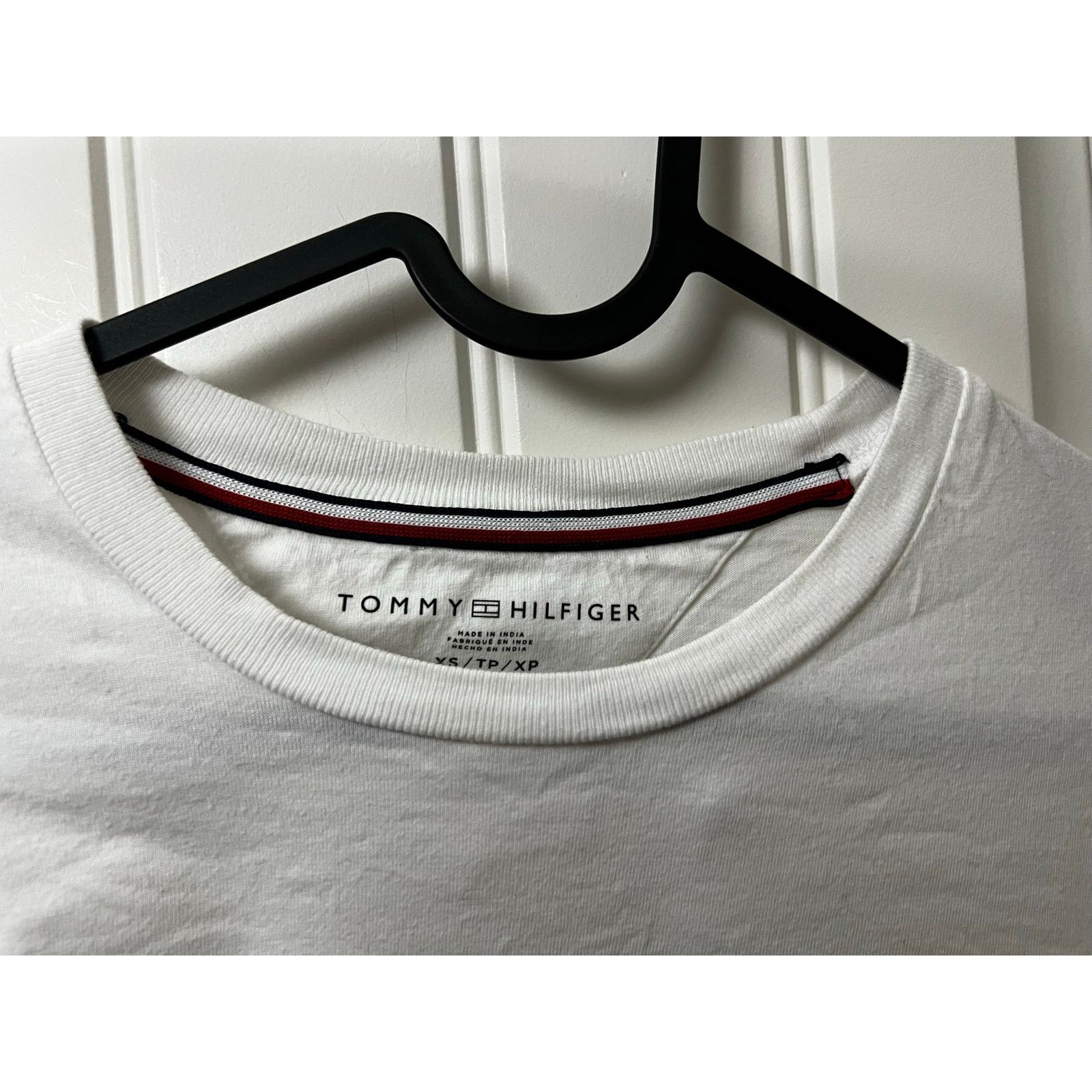 Tommy Hilfiger Tommy Jeans Cropped Long Sleeve T-Shirt ribbed neck stretch Size XS / US 0-2 / IT 36-38 - 7 Thumbnail