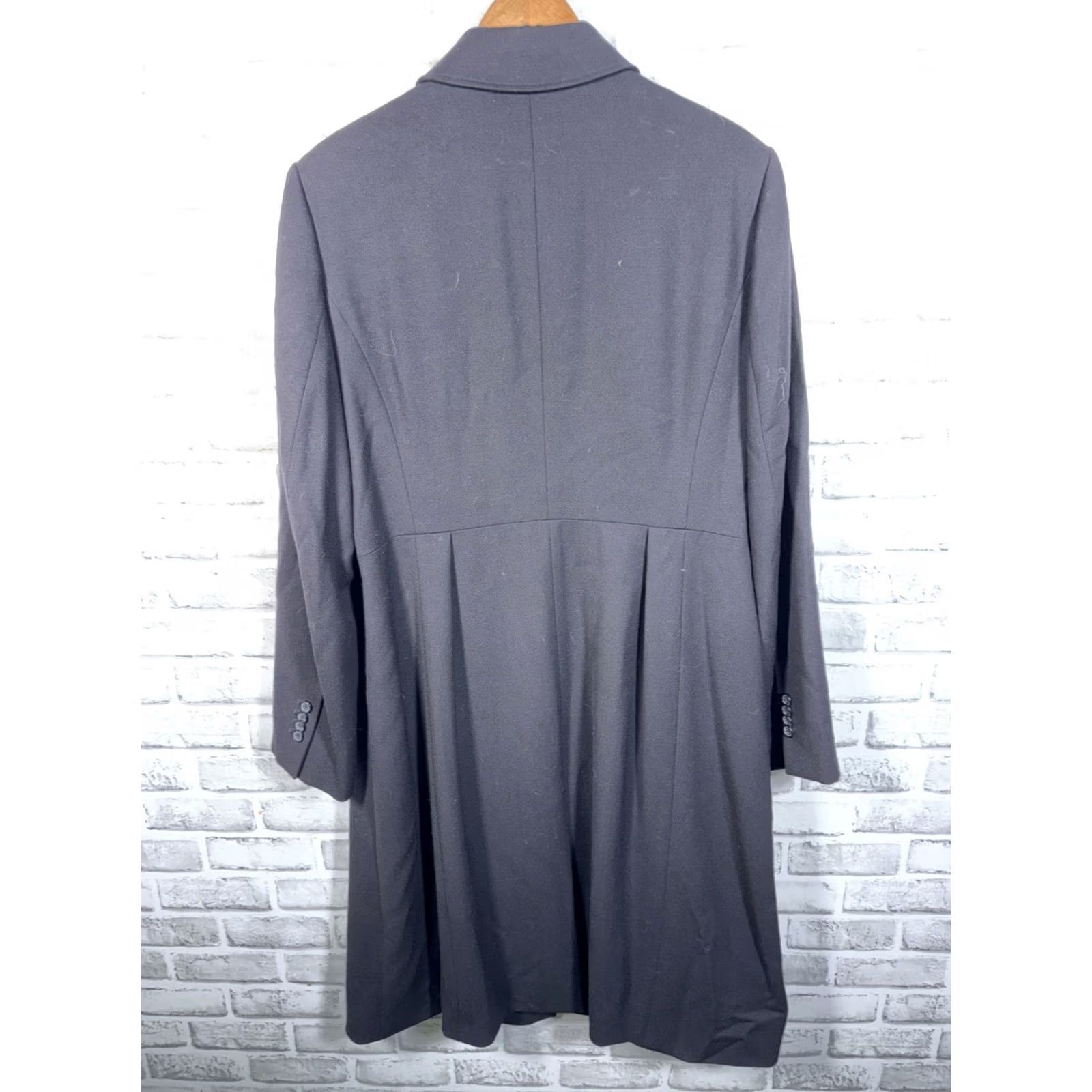 Brooks Brothers VINTAGE? Brooks Brothers 346 Wool Trench Coat Womens 16 Black Trench Coat Women 16 Wool Brooks Brothers Mens Womens Size XXL / US 16-18 / IT 52-54 - 6 Thumbnail