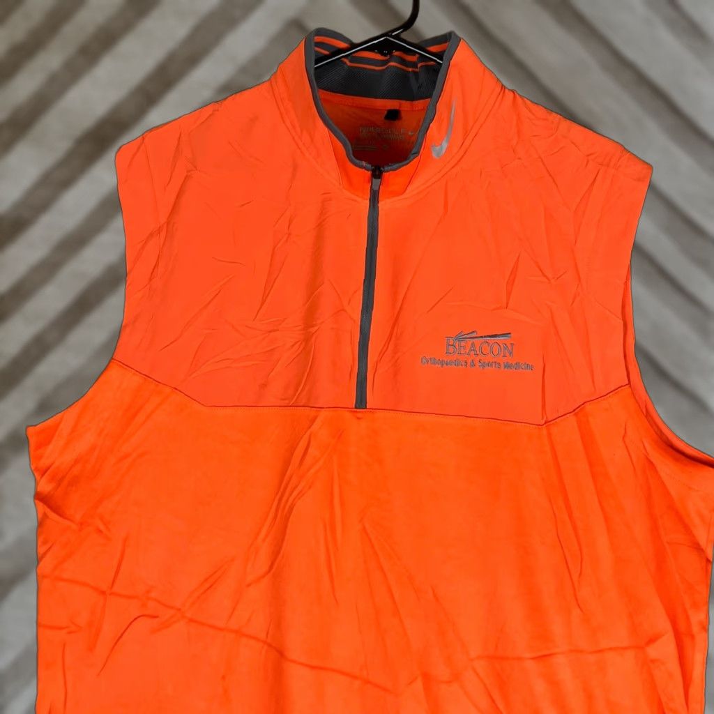 Nike Nike Golf Vest Mens Orange Beacon Dry Fit Tour Performance XL Stretch Sleeveless Polo? Size US XL / EU 56 / 4 - 1 Thumbnail