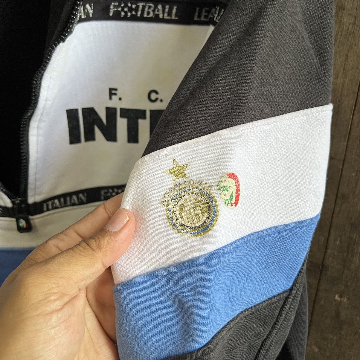 Vintage Inter F.C Italian Football League Pullover Sweatshirt Size US M / EU 48-50 / 2 - 8 Thumbnail