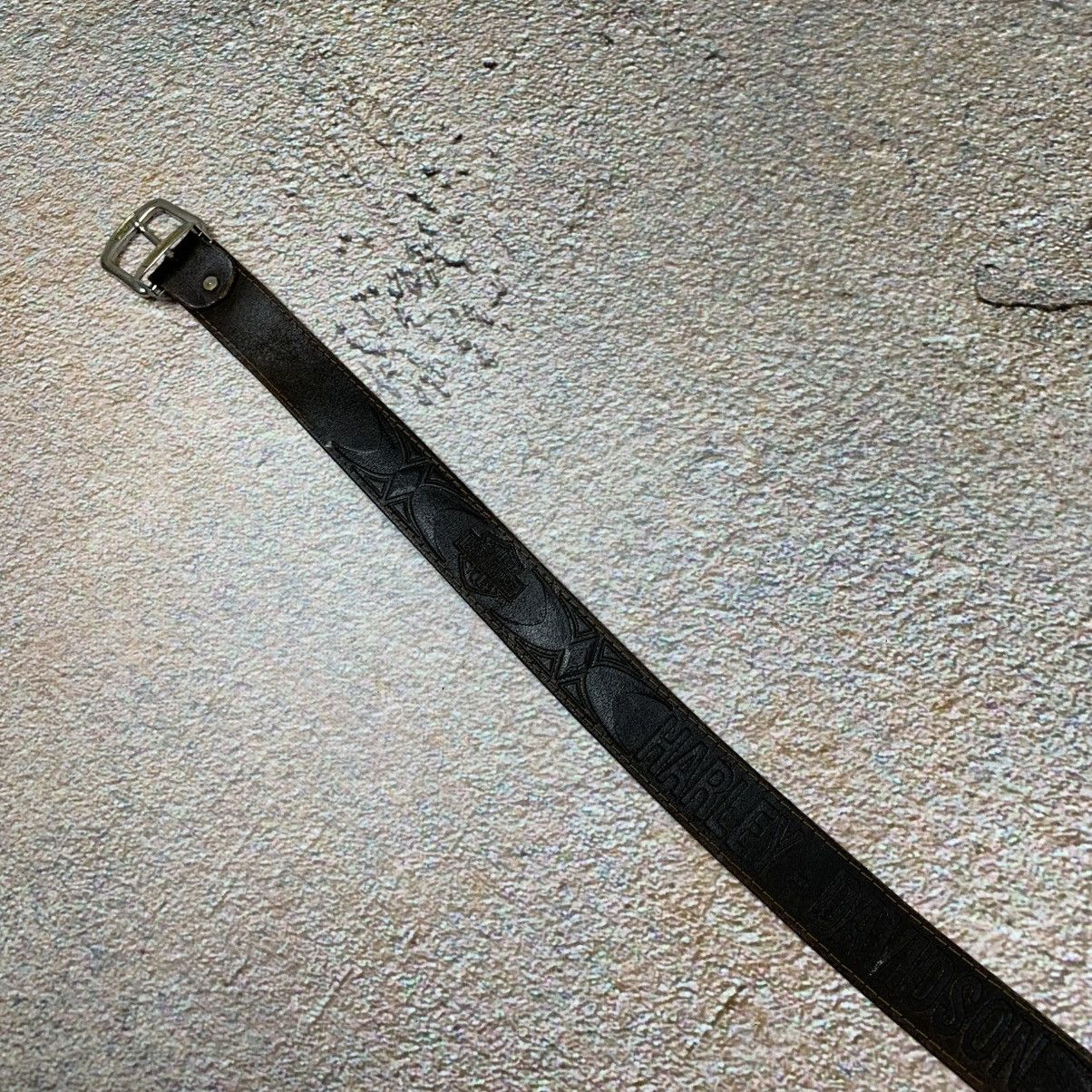 Vintage Vintage Harley Davidson Monogram Leather Belt Size ONE SIZE - 4 Thumbnail