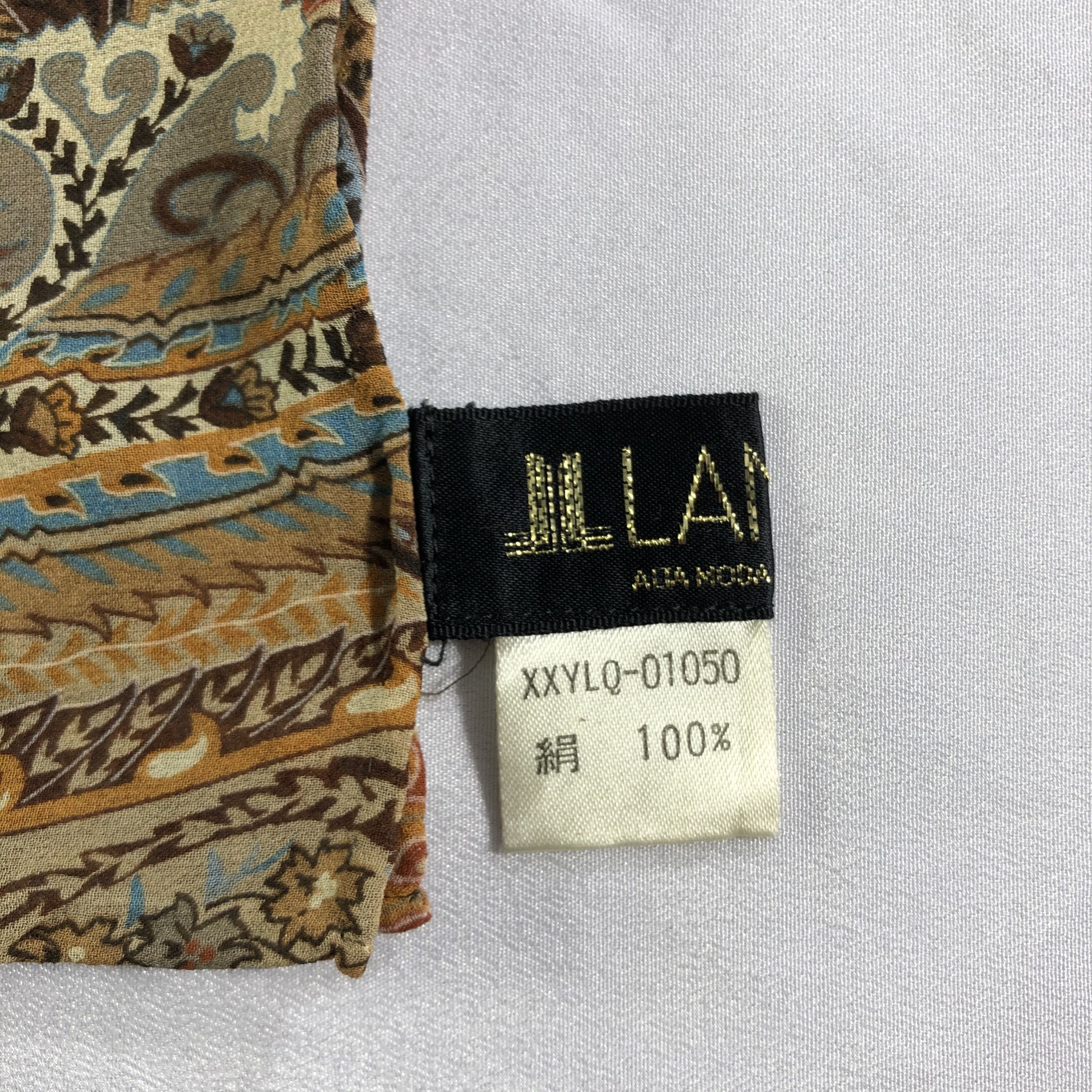 Lui di Lancetti × Vintage Vintage Lui De Lancetti Silk Scarf Size ONE SIZE - 5 Thumbnail