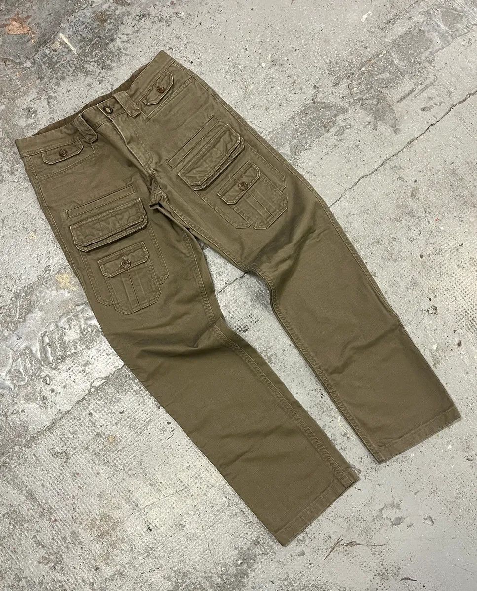 Designer × Dolce & Gabbana × Vintage SS2008 Dolce & Gabbana Multi Pockets Khaki Green Pants Size US 30 / EU 46 - 5 Thumbnail