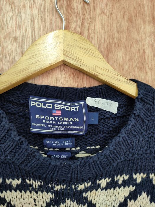 Polo Ralph Lauren Ralph Lauren fisherman handknit knitwear #46-139DLL Size US L / EU 52-54 / 3 - 7 Thumbnail
