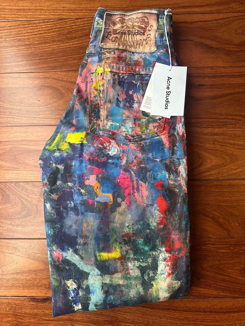 Acne Studios acne studios size：32Colored oil painting jeans 2506-Nextarr Size 22" - 5 Thumbnail