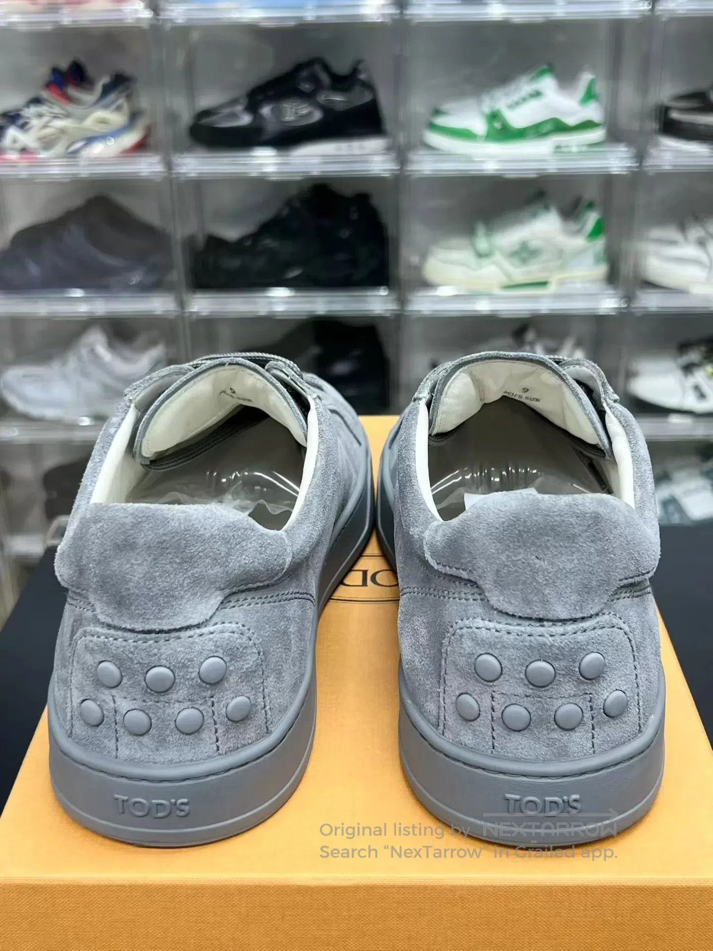 Tod's Gray Low-Top Suede Sneakers Size 10. Size US 10 / EU 43 - 7 Thumbnail