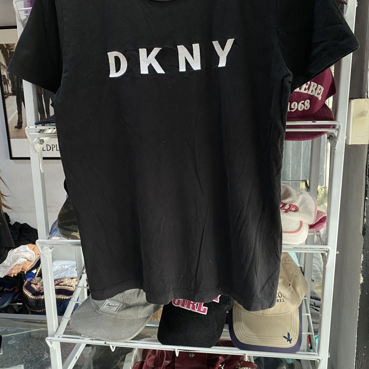 DKNY × Vintage Vintage Y2K DKNY Jeans Logo Embroided T Shirts Size US S / EU 44-46 / 1 - 4 Thumbnail