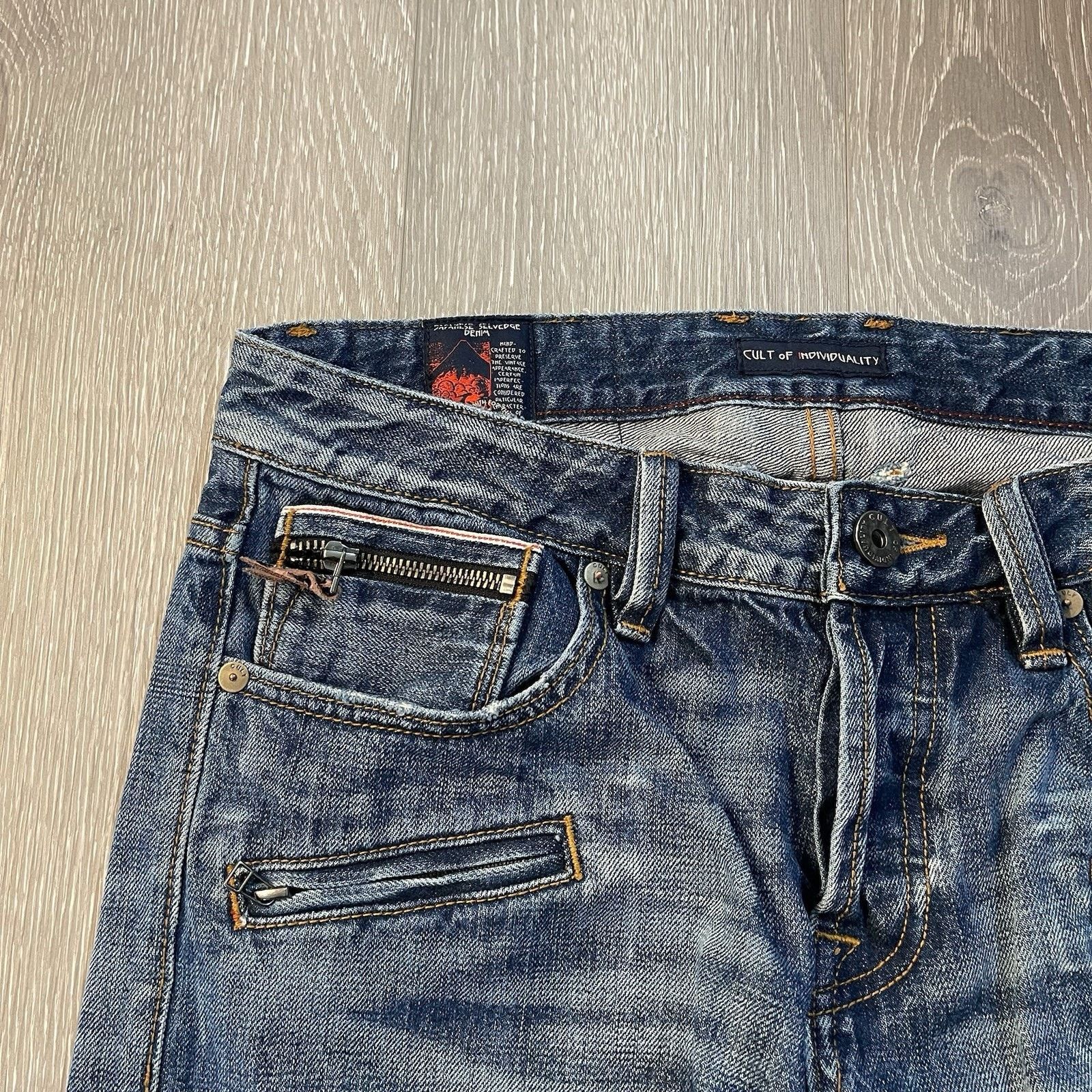 Cult Of Individuality Cult of Individuality Jeans 32x34 Rebel Cycle Moto Selvedge Size US 32 / EU 48 - 6 Thumbnail