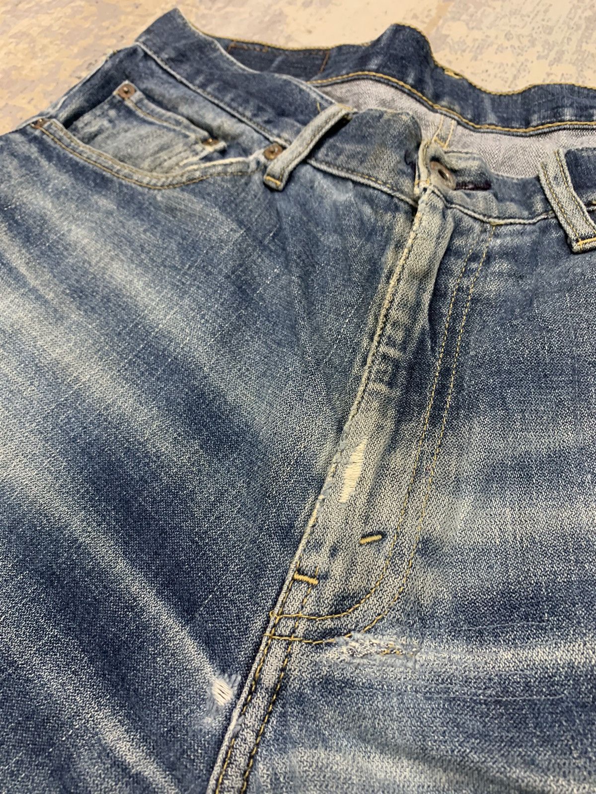 Levi's Levi's 533 Loose Straight Fit Denim Jeans Indigo Stone Wash Size US 35 - 7 Thumbnail