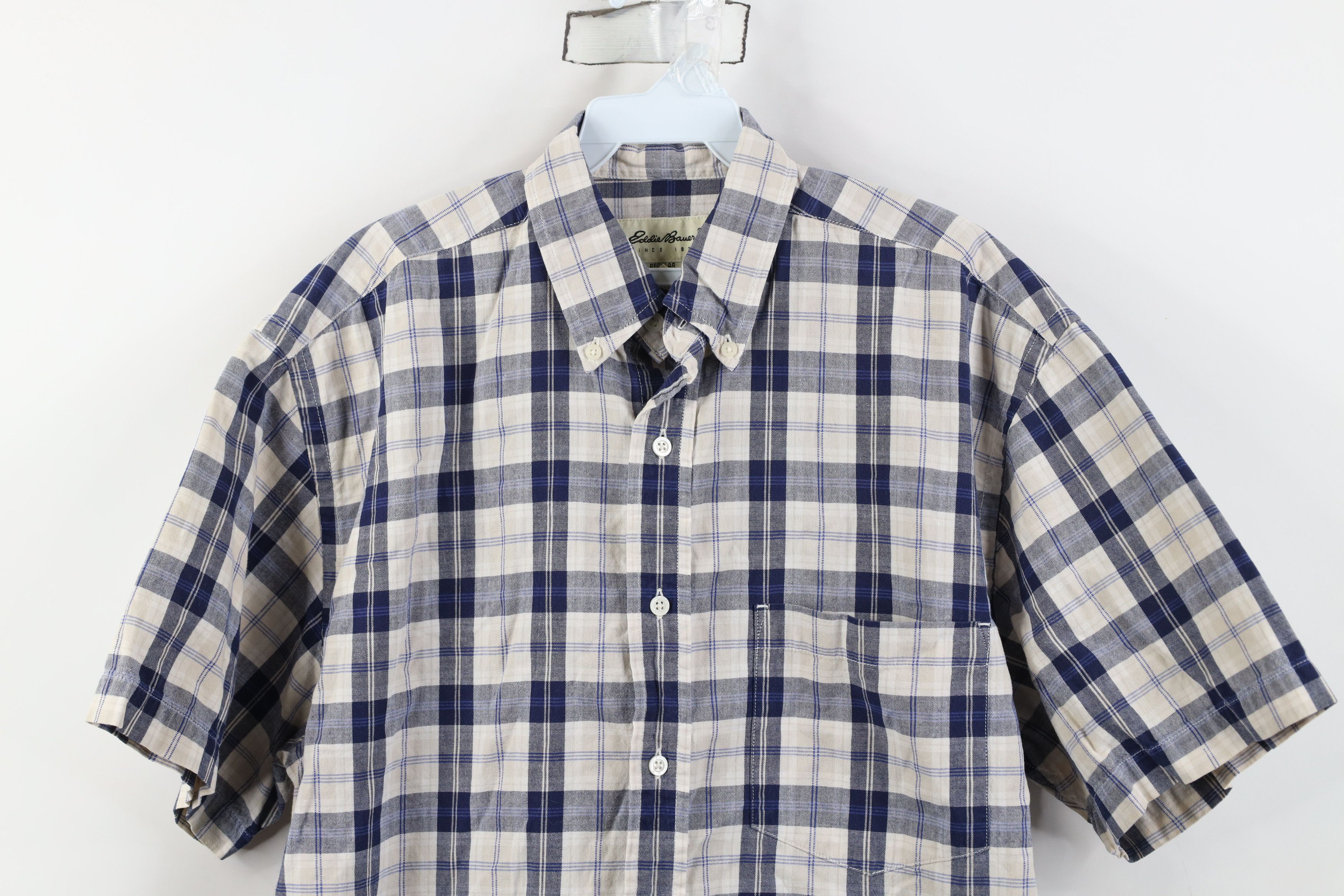 Eddie Bauer Vintage 90s Eddie Bauer Short Sleeve Collared Button Shirt Size US S / EU 44-46 / 1 - 2 Thumbnail