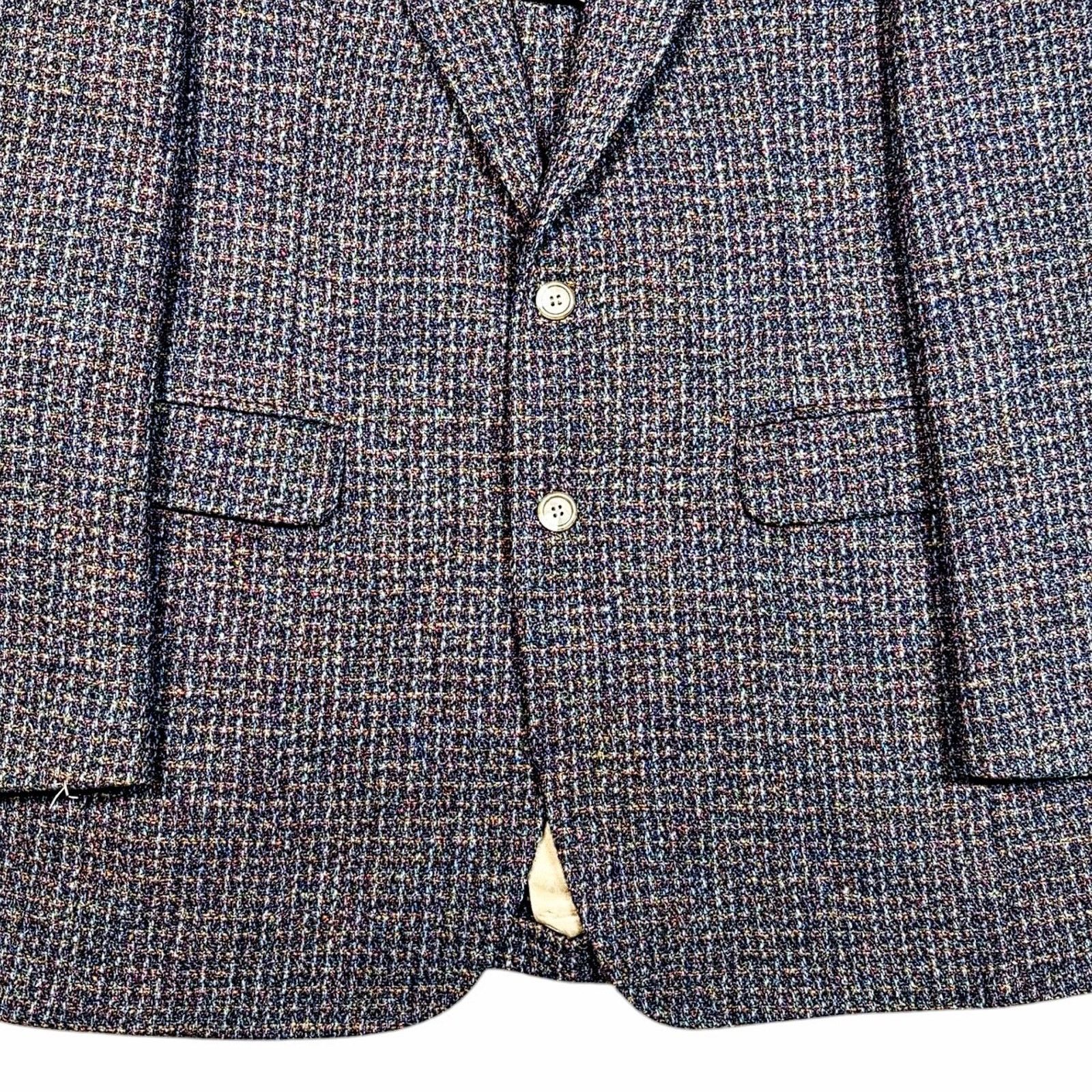 Harris Tweed Heironimus Harris Tweed Blazer 42R Wool Sport Coat Vintage Size 42R - 6 Thumbnail