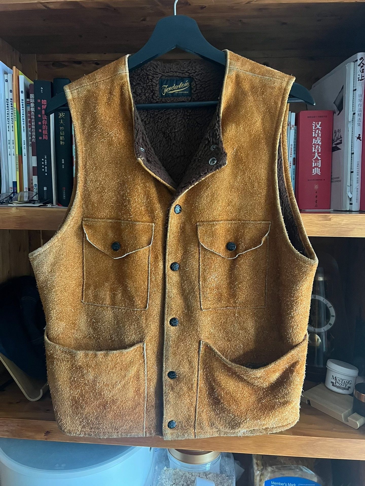 Tenderloin Vintage Suede Western Leather Vest Size US S / EU 44-46 / 1 - 2 Thumbnail