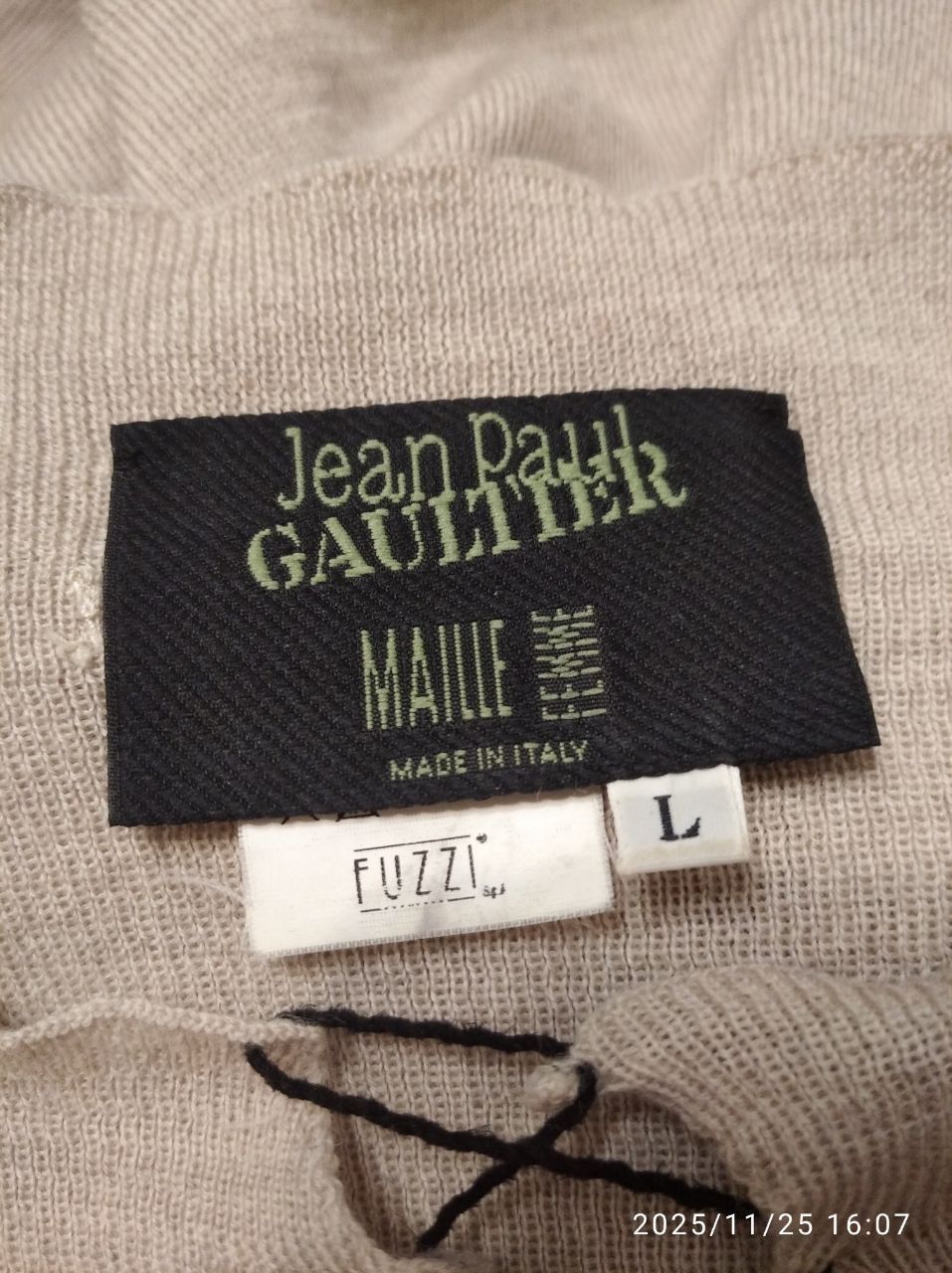 Jean Paul Gaultier Vintage Mesh Wool Sweater Blouse JPG Gaultier Size L / US 10 / IT 46 - 4 Thumbnail