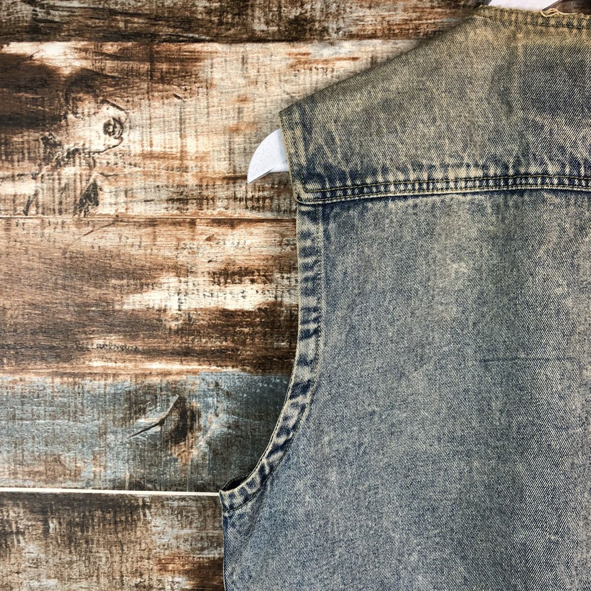Japanese Brand Manx Blue Denim vintage Jacket Vest #A2511 Size US XL / EU 56 / 4 - 17 Thumbnail