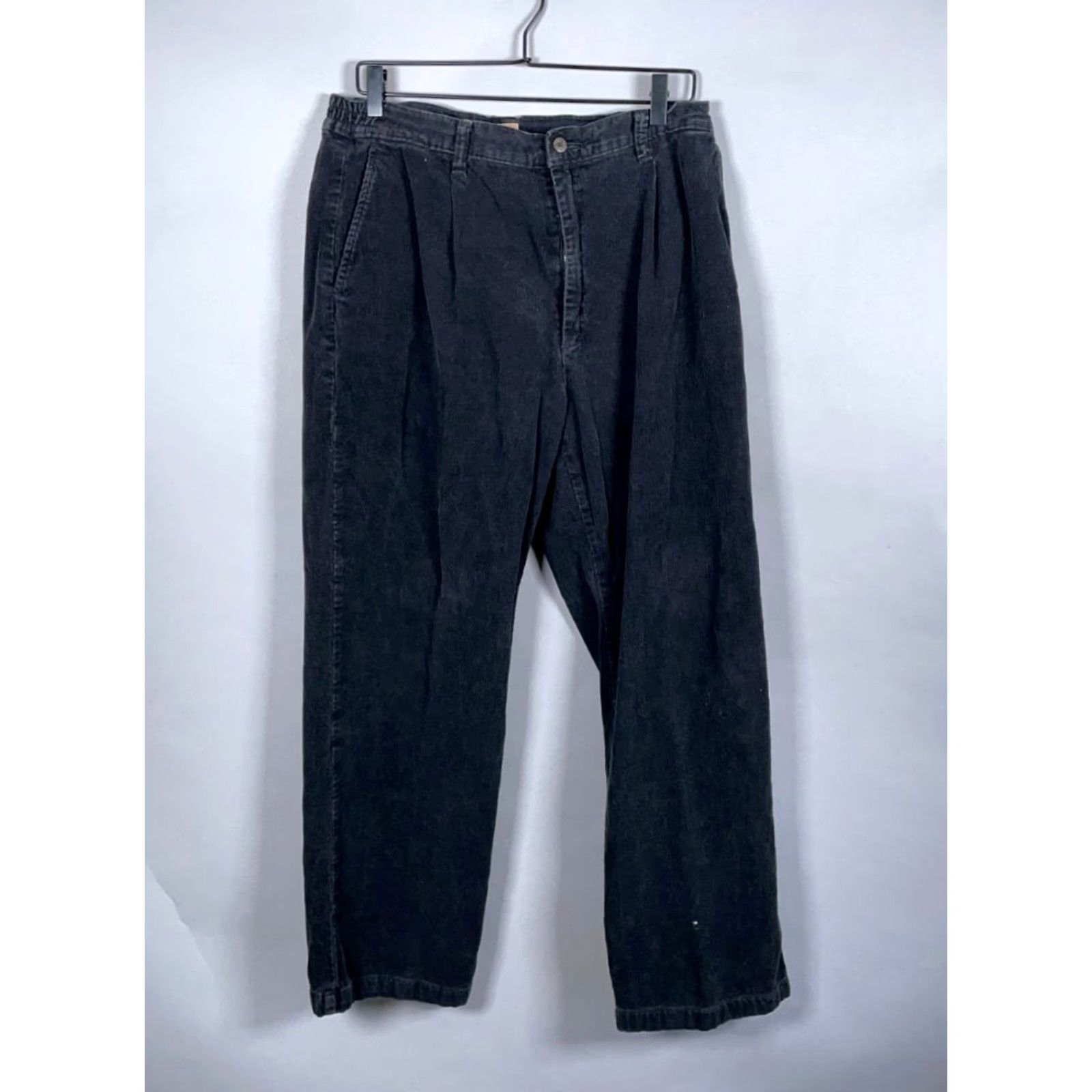 Vintage VINTAGE Fresh Squeeze Baggy Fit Corduroy Pants Men's 34 x 28 Black Straight Leg Skater 90s Mens Pants Size US 34 / EU 50 - 2 Thumbnail