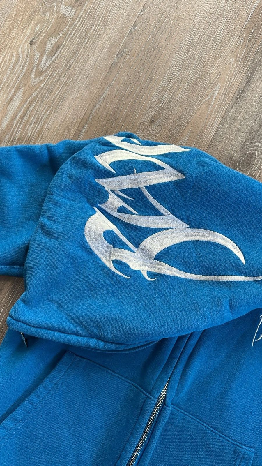 Revenge Revenge Cerulean Blue Embroidered Full Zip Up Size US S / EU 44-46 / 1 - 5 Thumbnail