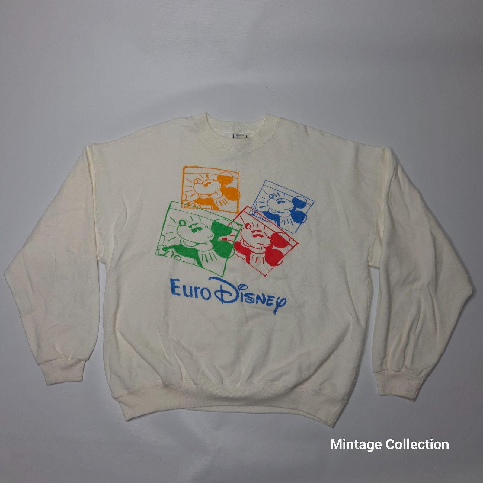 Disney VINTAGE Euro Disney Mickey Mouse Snapshot Sweatshirt L Size US L / EU 52-54 / 3 - 2 Thumbnail