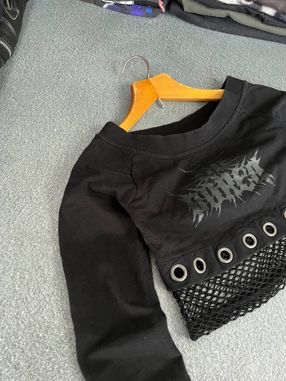 Killstar Killstar Y2K Gothic Vibe Mesh Abstract Long Sleeve Size XS / US 0-2 / IT 36-38 - 2 Thumbnail