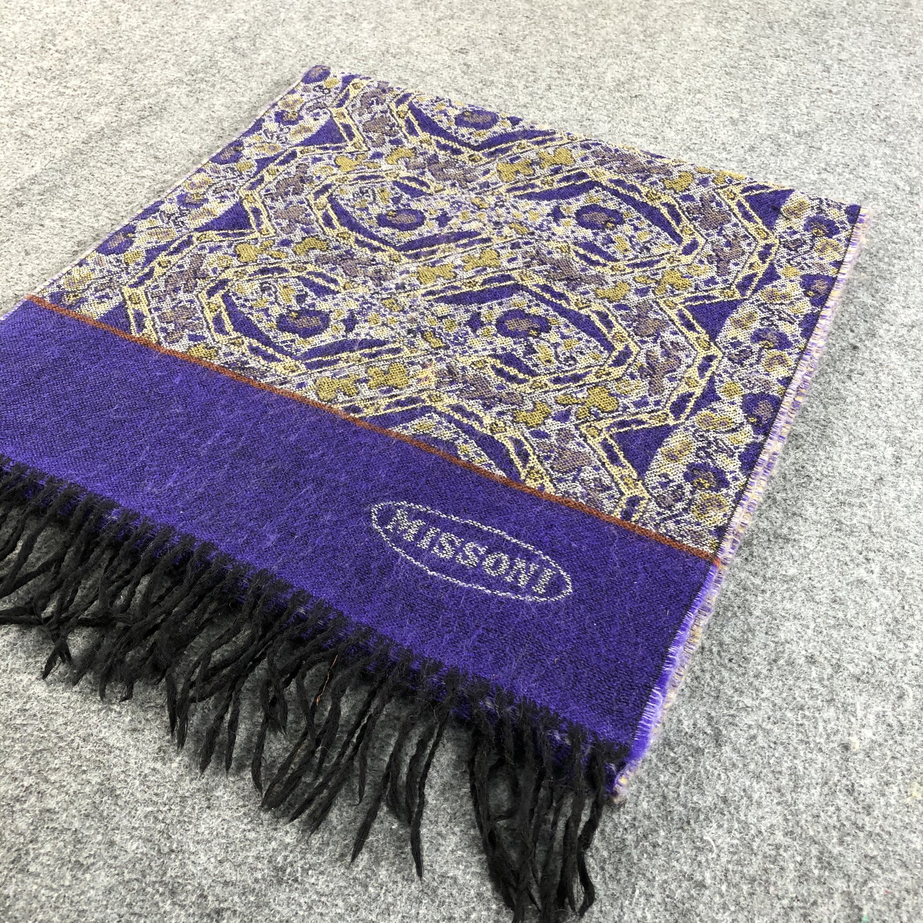 Missoni Missoni Baroque Wool Scarf Muffler V749 Size ONE SIZE - 3 Thumbnail
