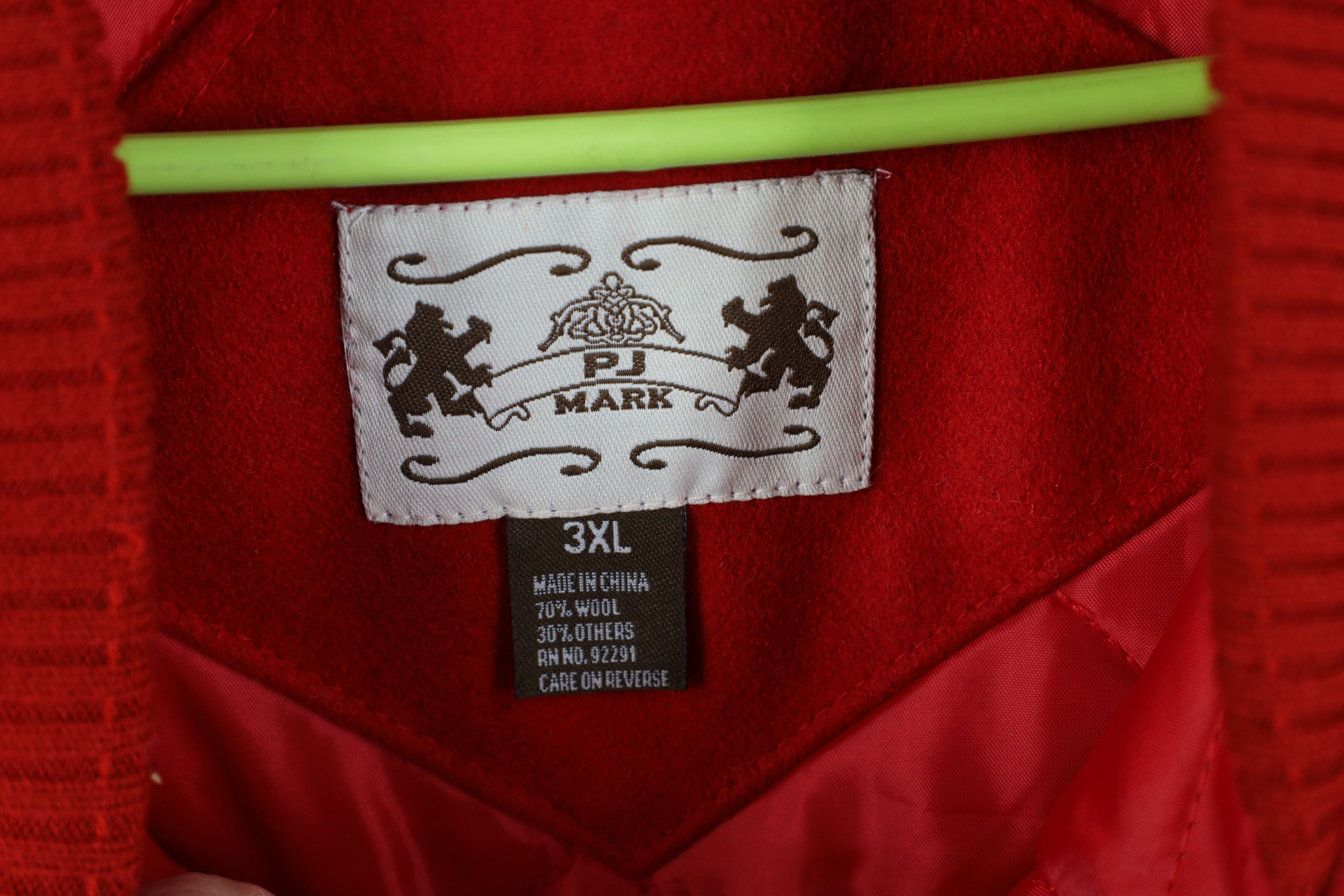 Vintage Vintage 90s Y2K Streetwear Wool Varsity Bomber Jacket Red Size US XXL / EU 58 / 5 - 7 Thumbnail