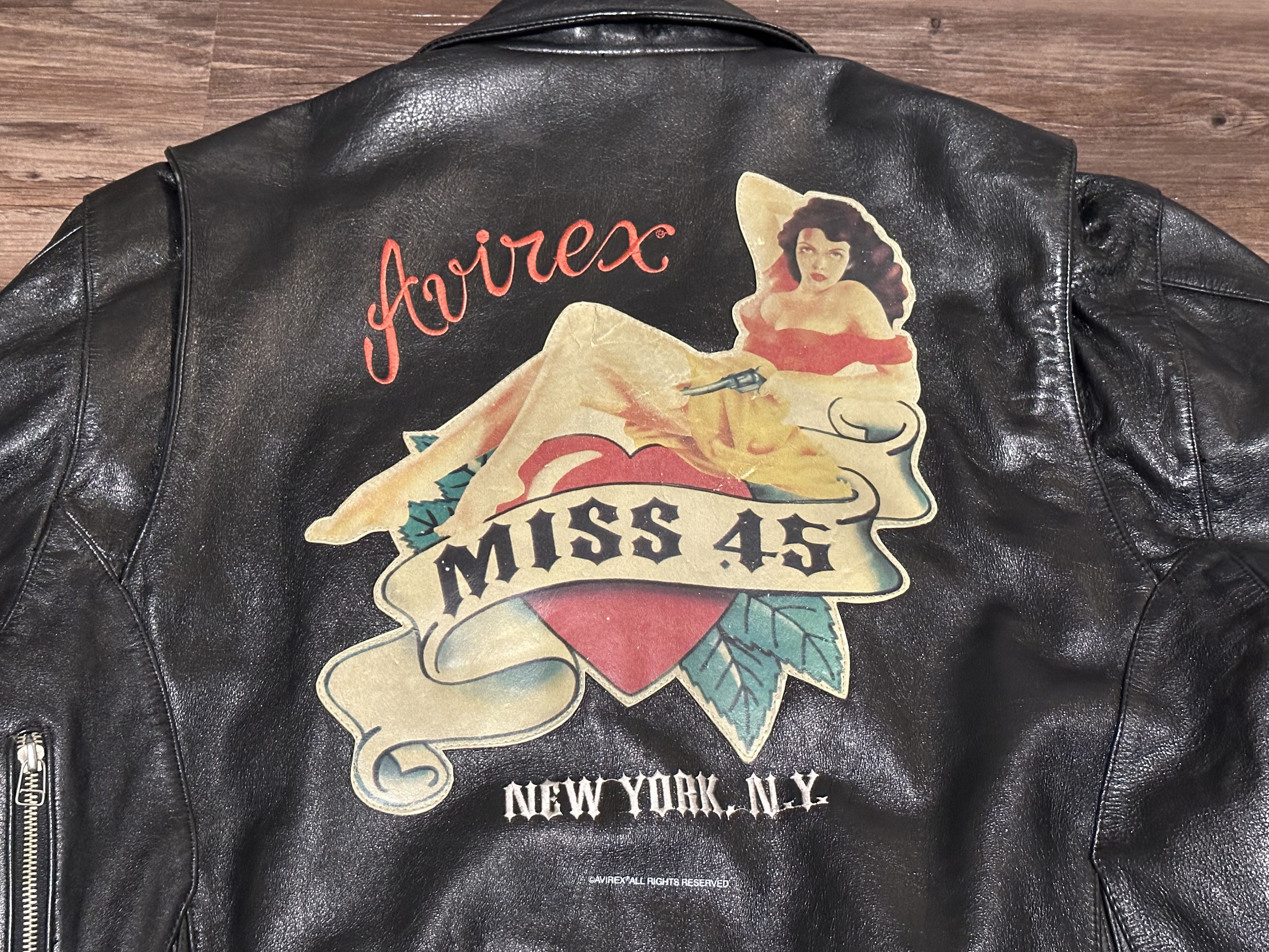 Avirex × Leather Jacket × Vintage Avirex Leather Jacket Miss