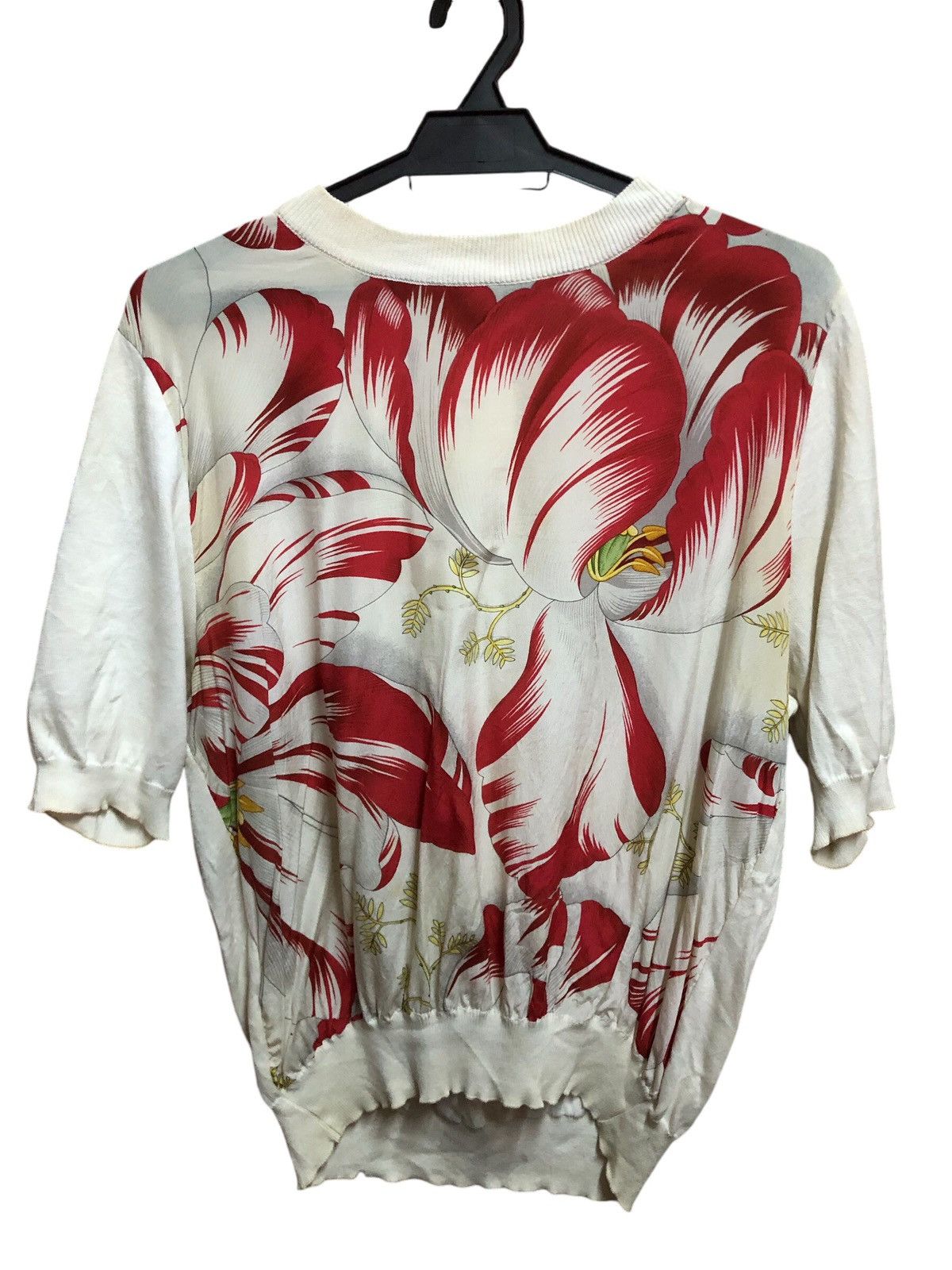 Salvatore Ferragamo Salvatore Ferragamo Floral Motif Silk and Cotton Shirt Size M / US 6-8 / IT 42-44 - 1 Thumbnail