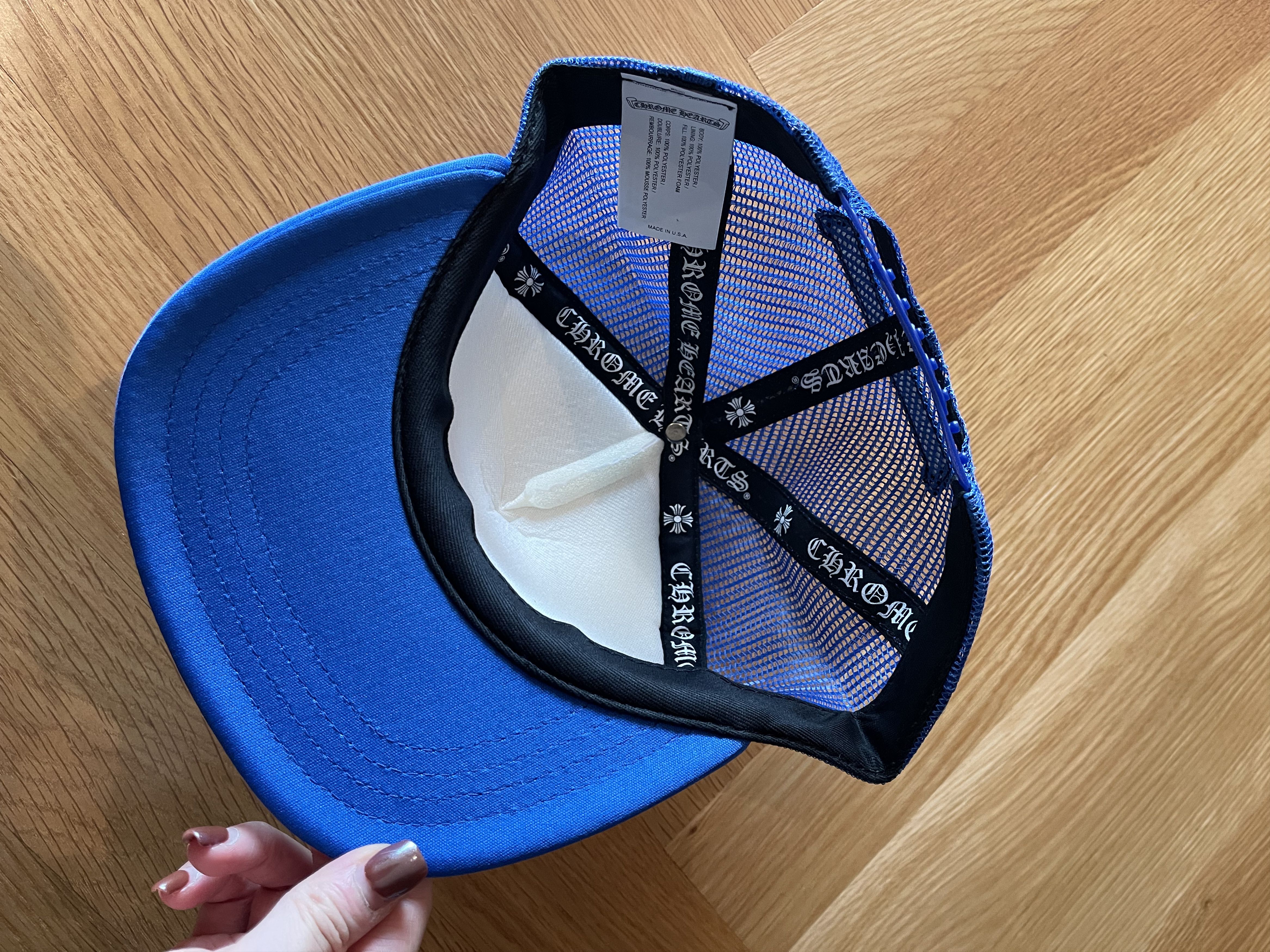 Chrome Hearts Chrome Hearts King Taco Blue White Red Trucker Size ONE SIZE - 4 Thumbnail