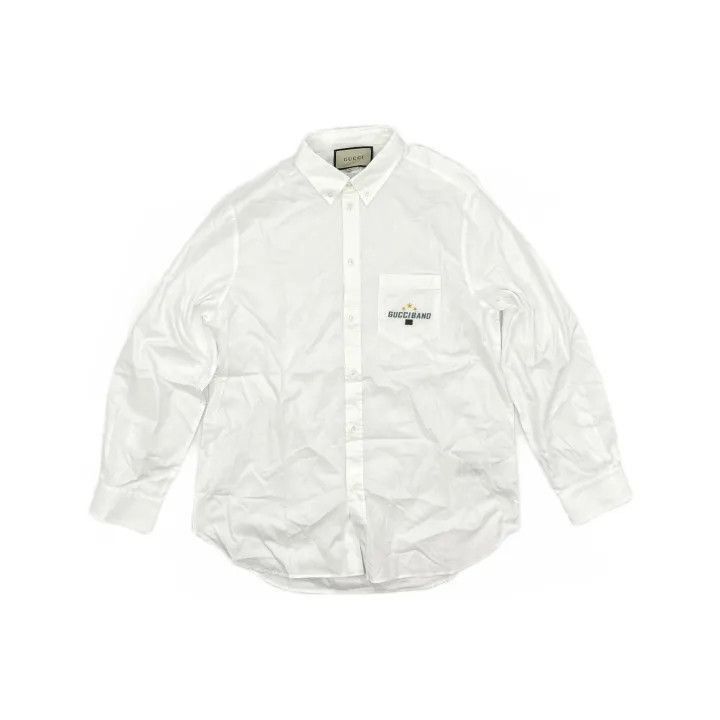 Gucci Gucci Gucci Logo Print Long Sleeve Shirt for Men -2506 Size US L / EU 52-54 / 3 - 2 Thumbnail