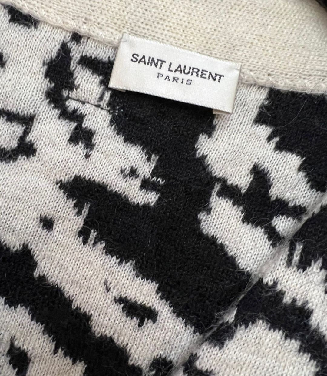 Saint Laurent Paris Saint Laurent White Zebra Cardigan-2505 Size US S / EU 44-46 / 1 - 5 Thumbnail