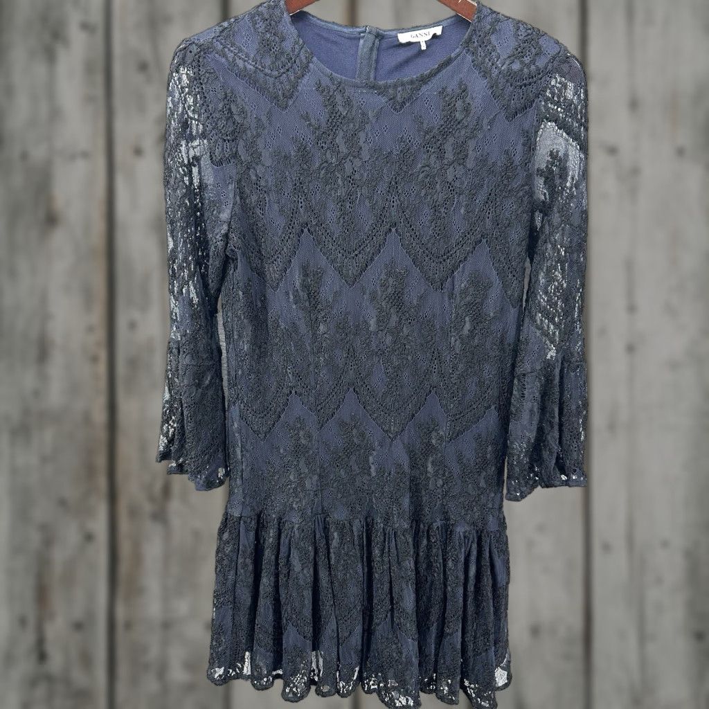 Ganni Ganni flynn lace Dress | Grailed