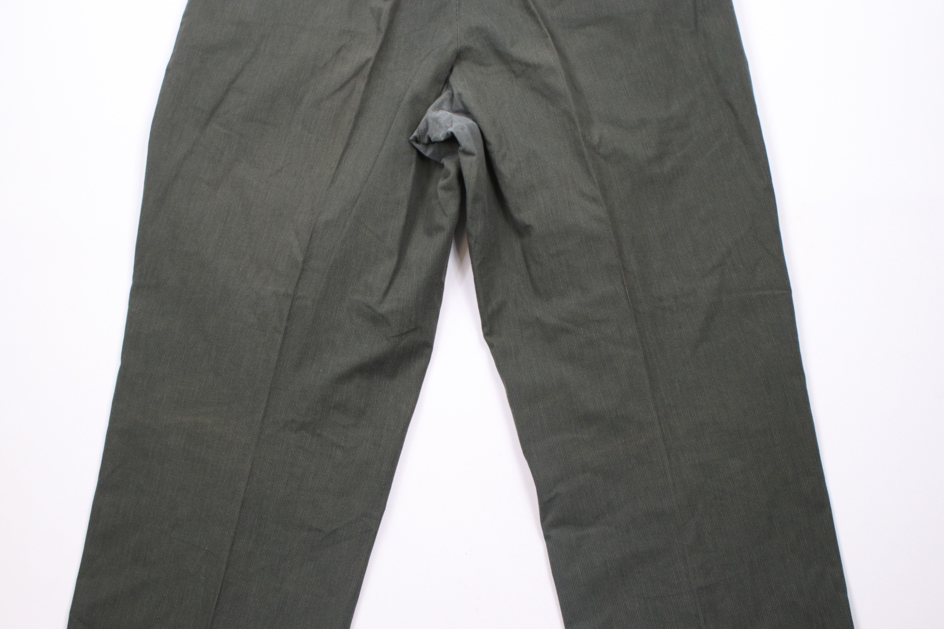 Perry Ellis Vintage 90s Perry Ellis Pinstriped Wide Leg Chino Pants Size US 34 / EU 50 - 10 Thumbnail