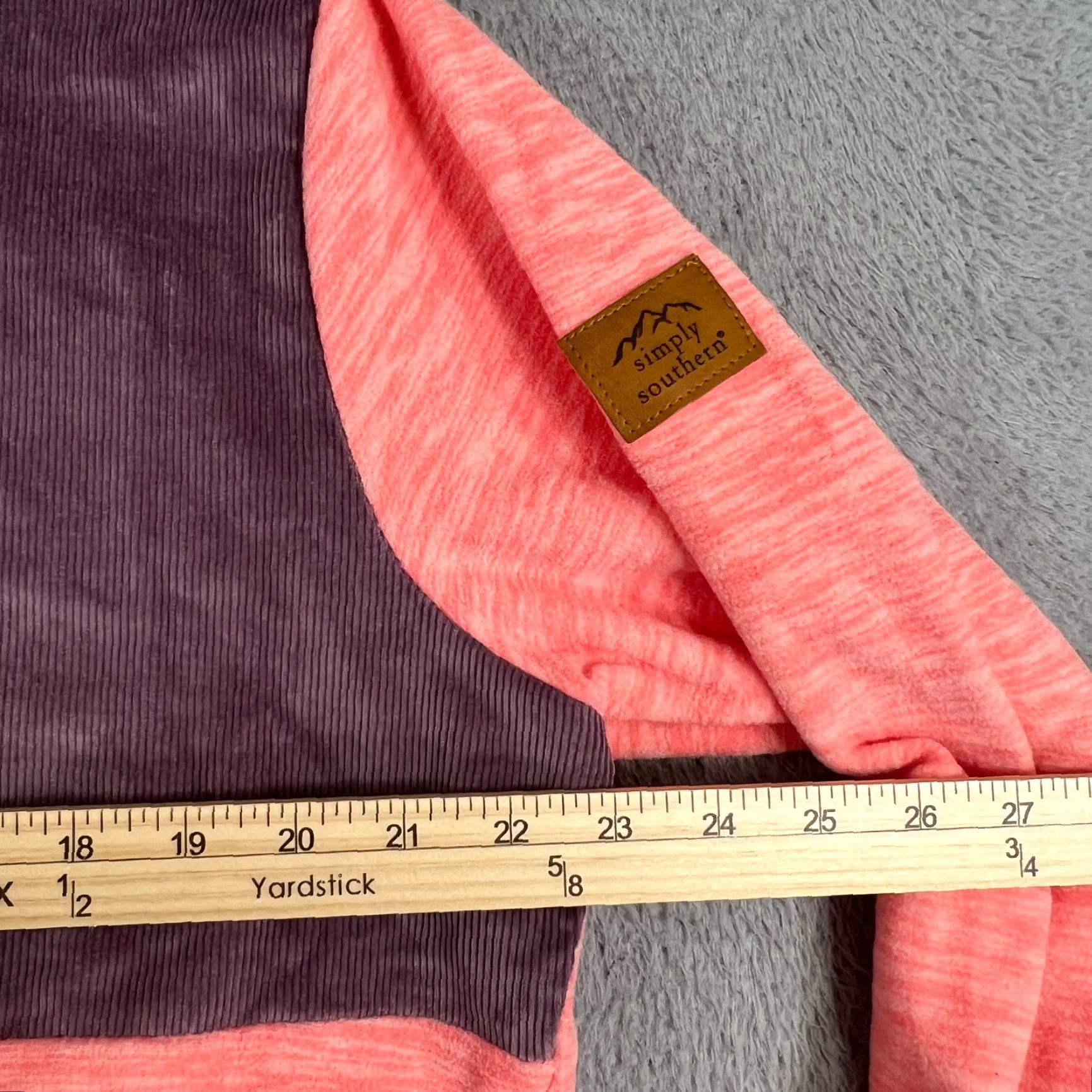 Pinko SIMPLY SOUTHERN Fleece Sweater Womens Large Pink Collared Pullover Size L / US 10 / IT 46 - 3 Thumbnail