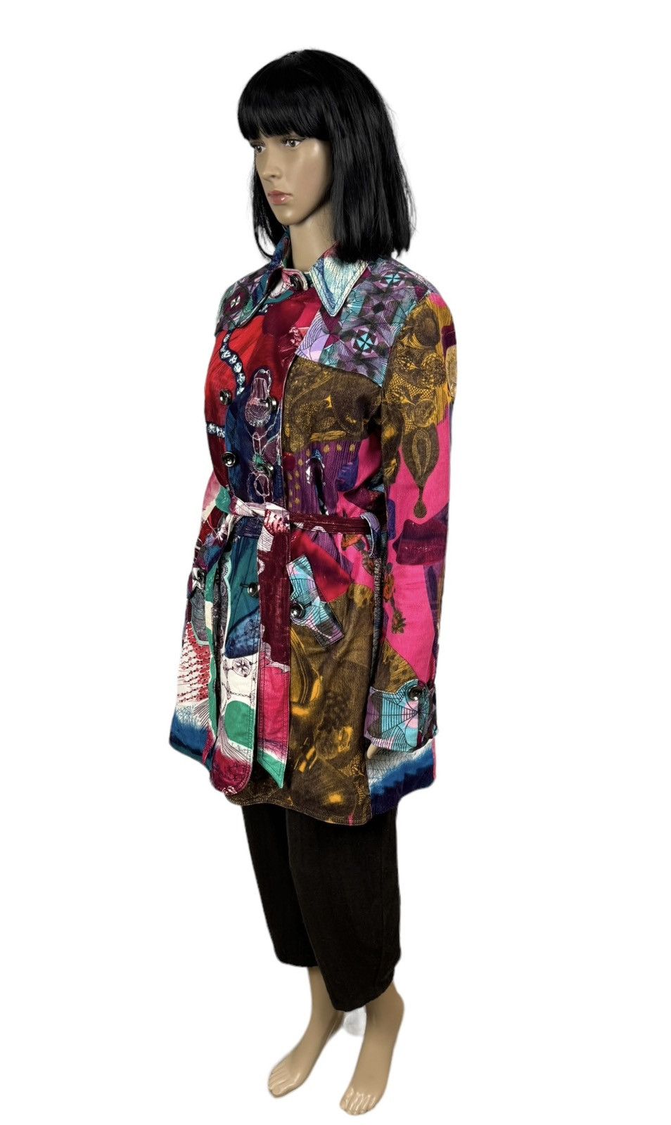 Custo Barcelona Custo Barcelona Corduroy Printed Trench-Coat Warm size 42 Size M / US 6-8 / IT 42-44 - 6 Thumbnail