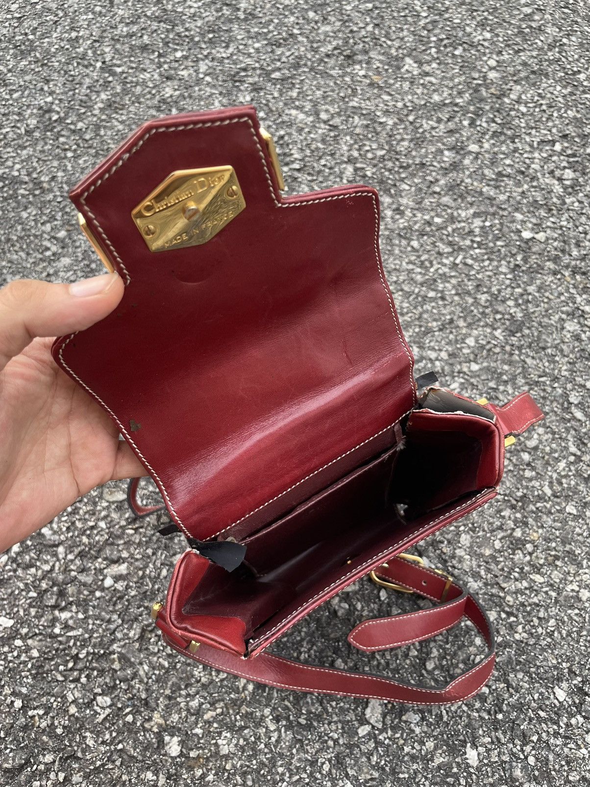 Dior Vintage Christian Dior Sling Bag Leather Size ONE SIZE - 7 Thumbnail