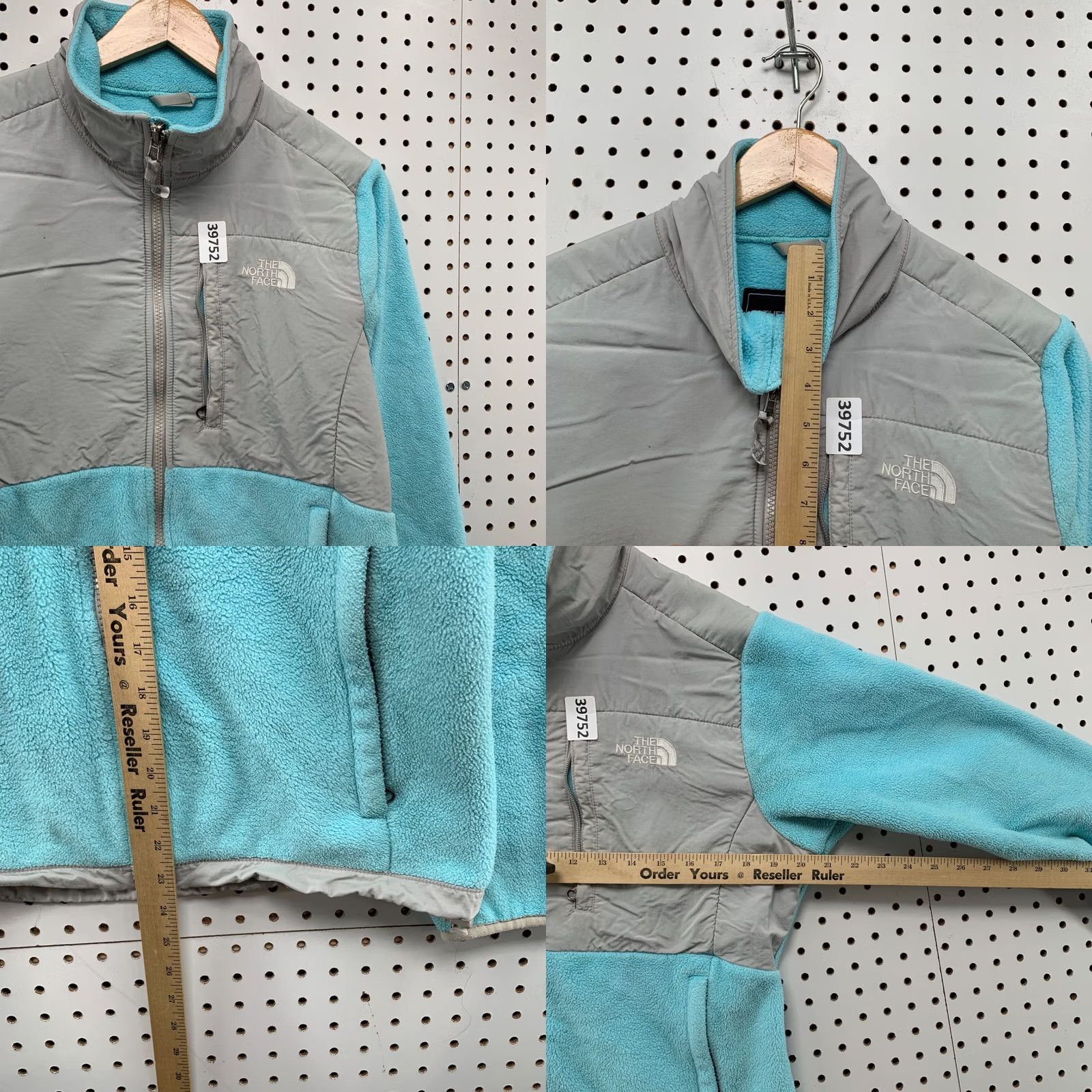 The North Face The North Face Denali Jacket Womens Medium Blue Sky Gray Zip Fleece Basic Jacket Size M / US 6-8 / IT 42-44 - 8 Thumbnail