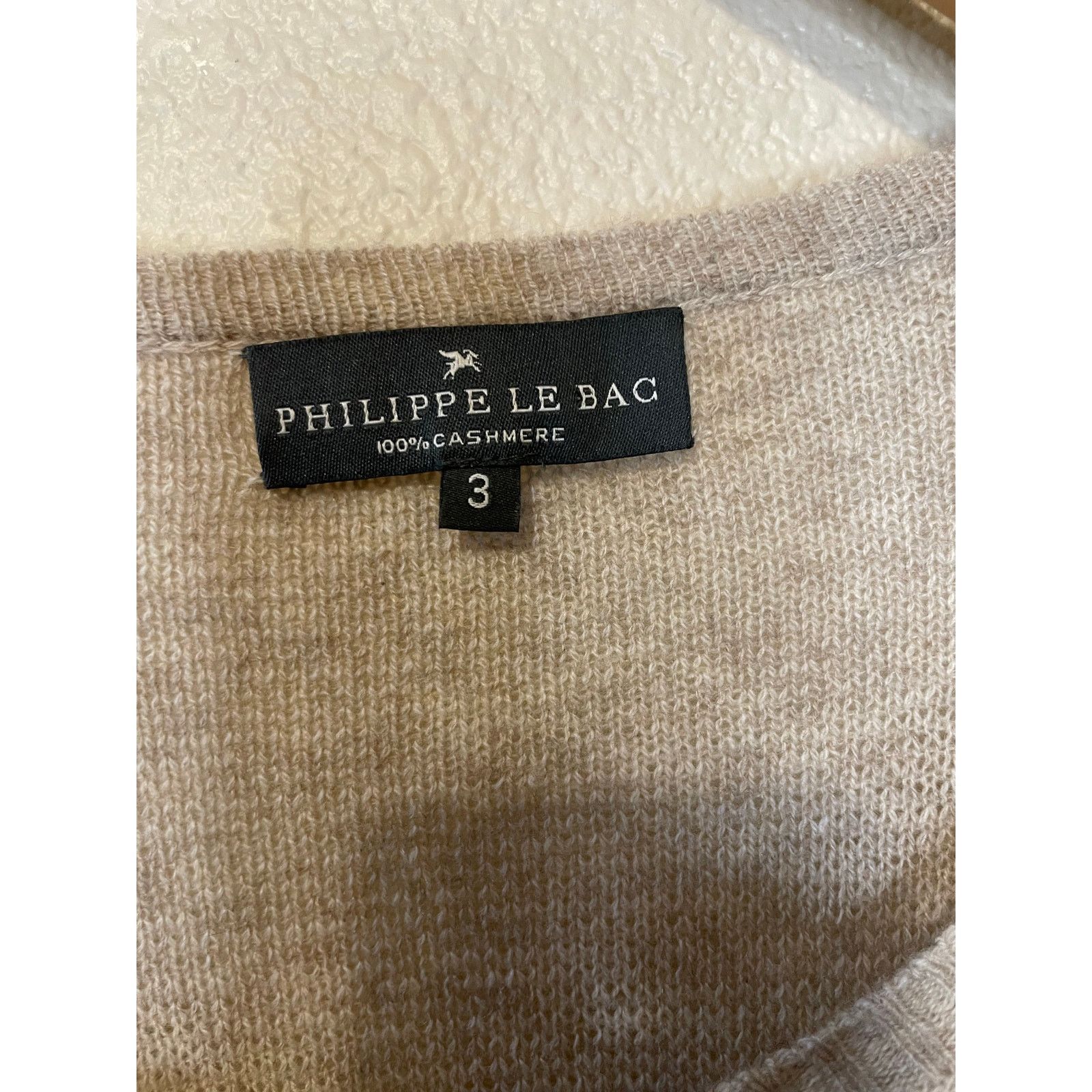 Other Philippe Le Bac Cashmere Gray Asymmetrical Hem Knit Sweater Size L / US 10 / IT 46 - 3 Thumbnail